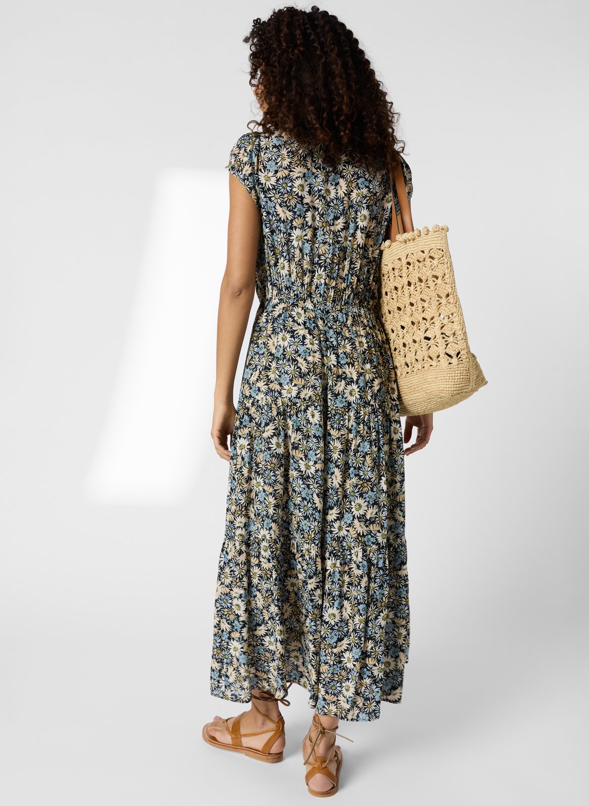 Floral print midi dress GERARD DAREL Green