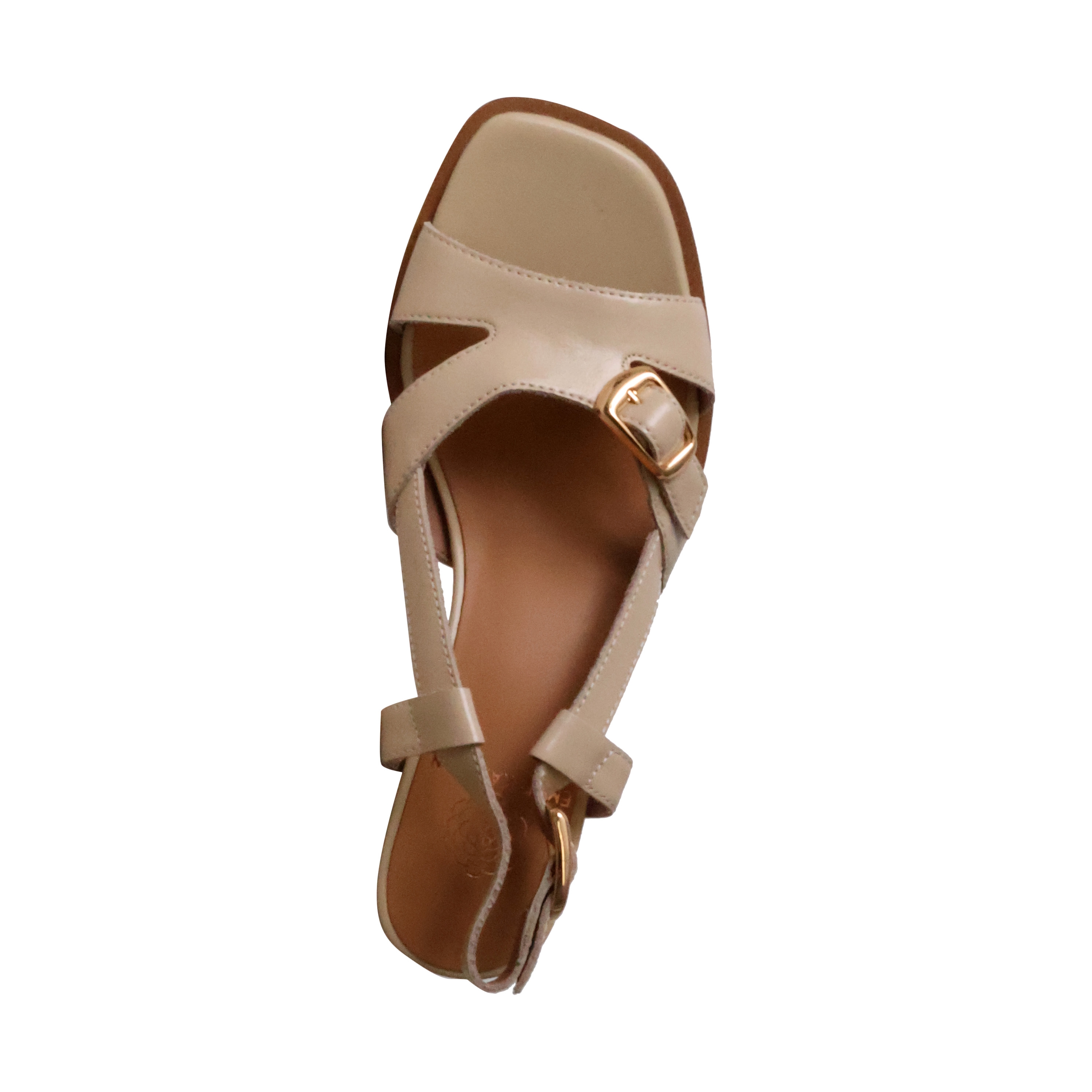 Sandales à talon cuir  hawa EMILIE KARSTON Beige
