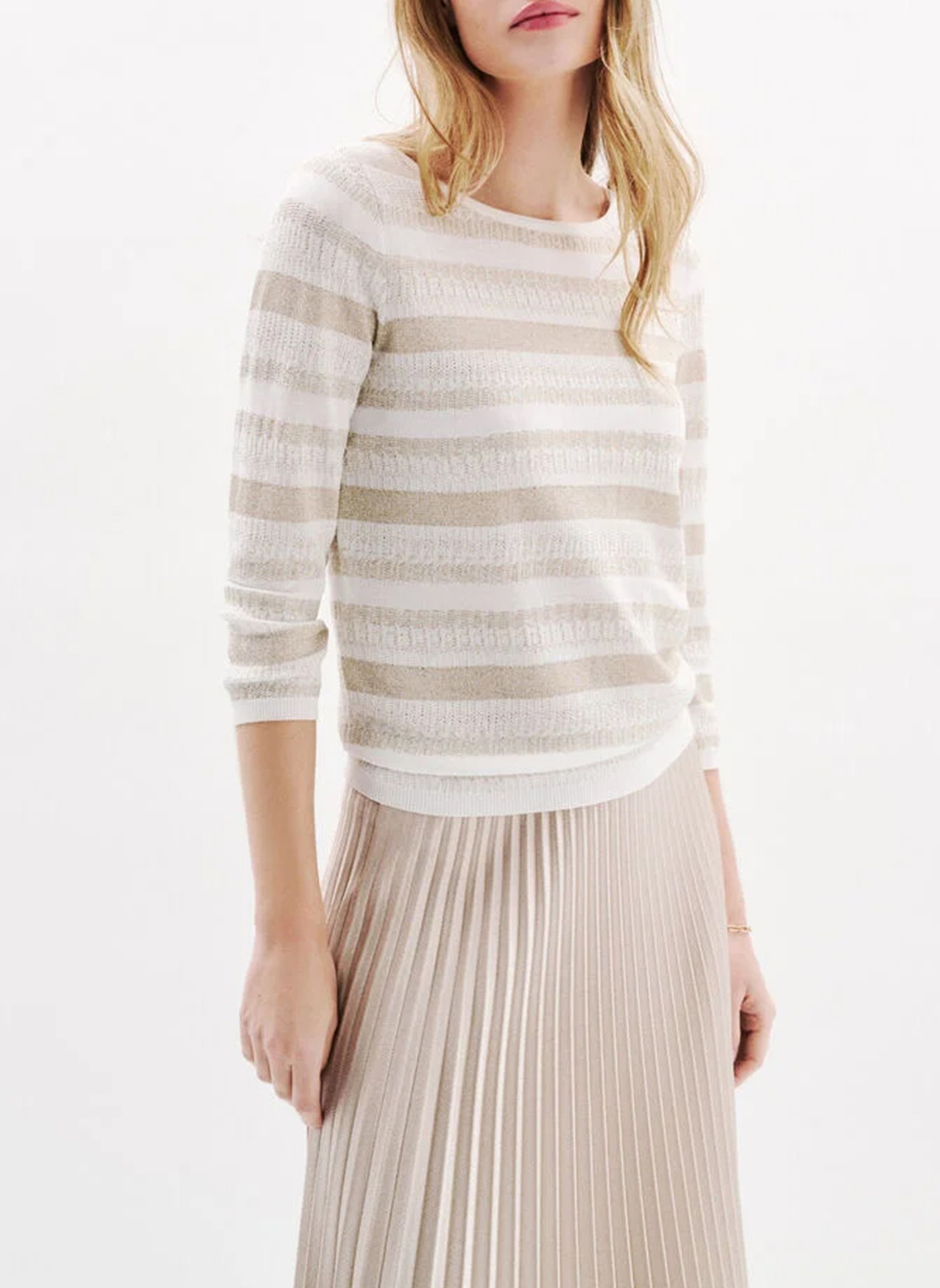 Brilliant - Pullover mit Rundhalsausschnitt CAROLL Beige