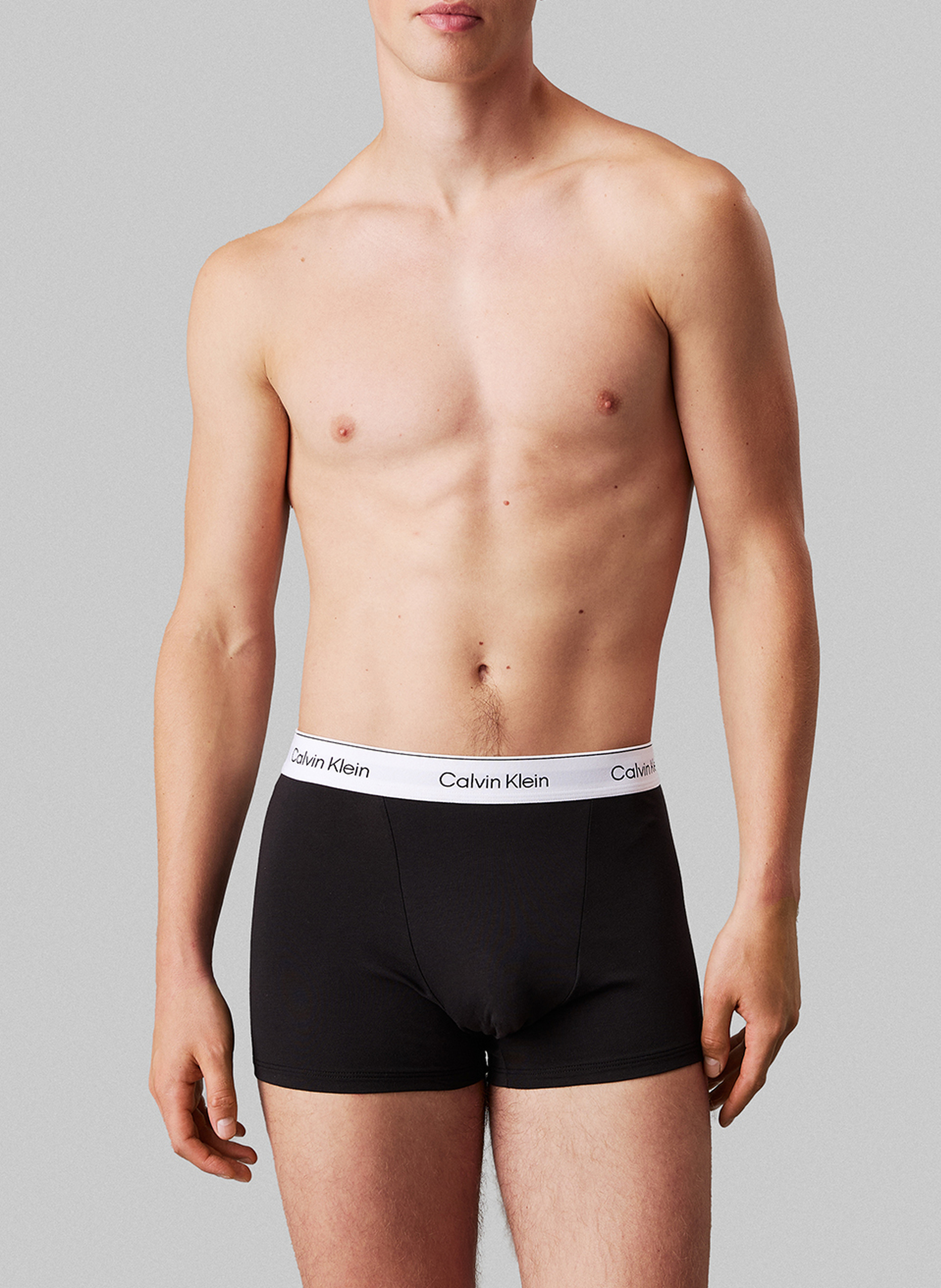 Lot de 3 boxers en coton mélangé CALVIN KLEIN UNDERWEAR Bleu