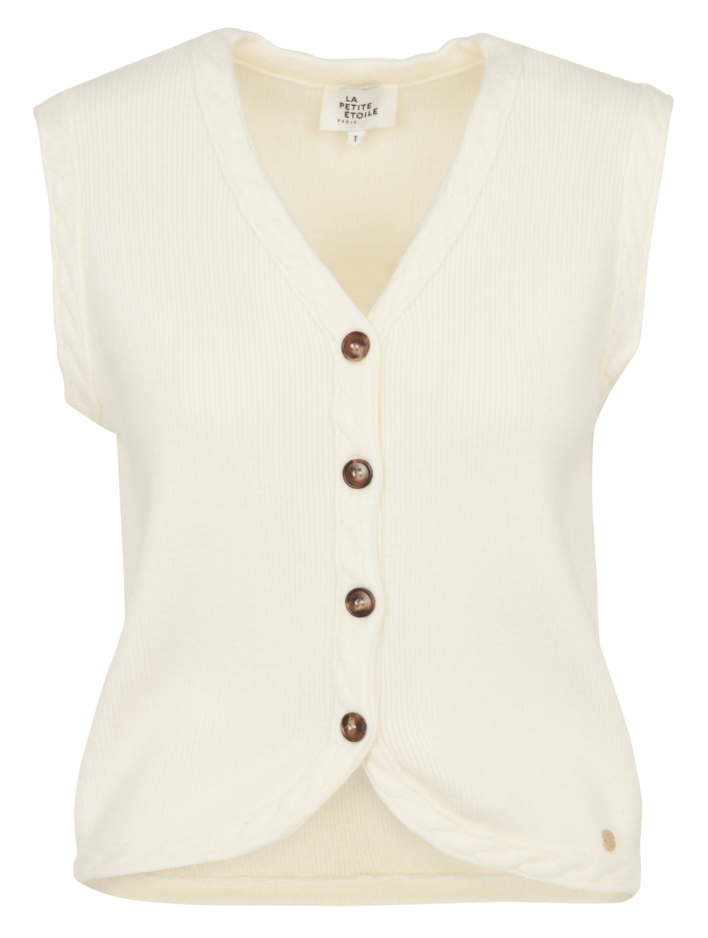 Gilet droit col V LA PETITE ETOILE