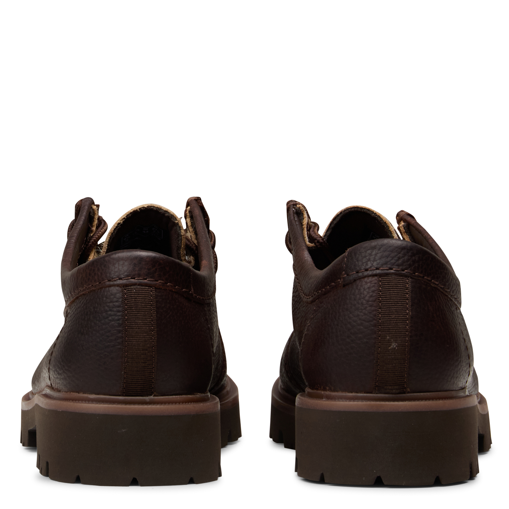 Animal print lace-up leather moccasins CLARKS Brown