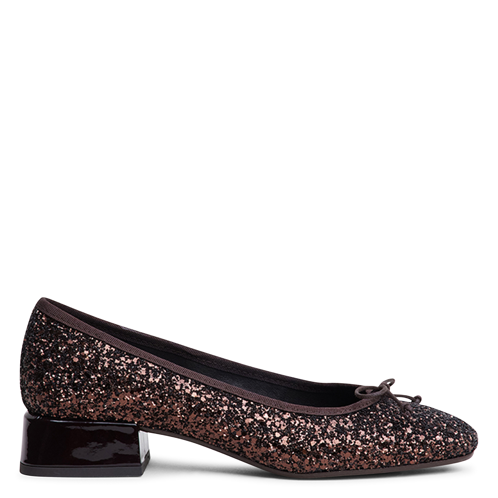 Glitter ballerinas with heels JONAK
