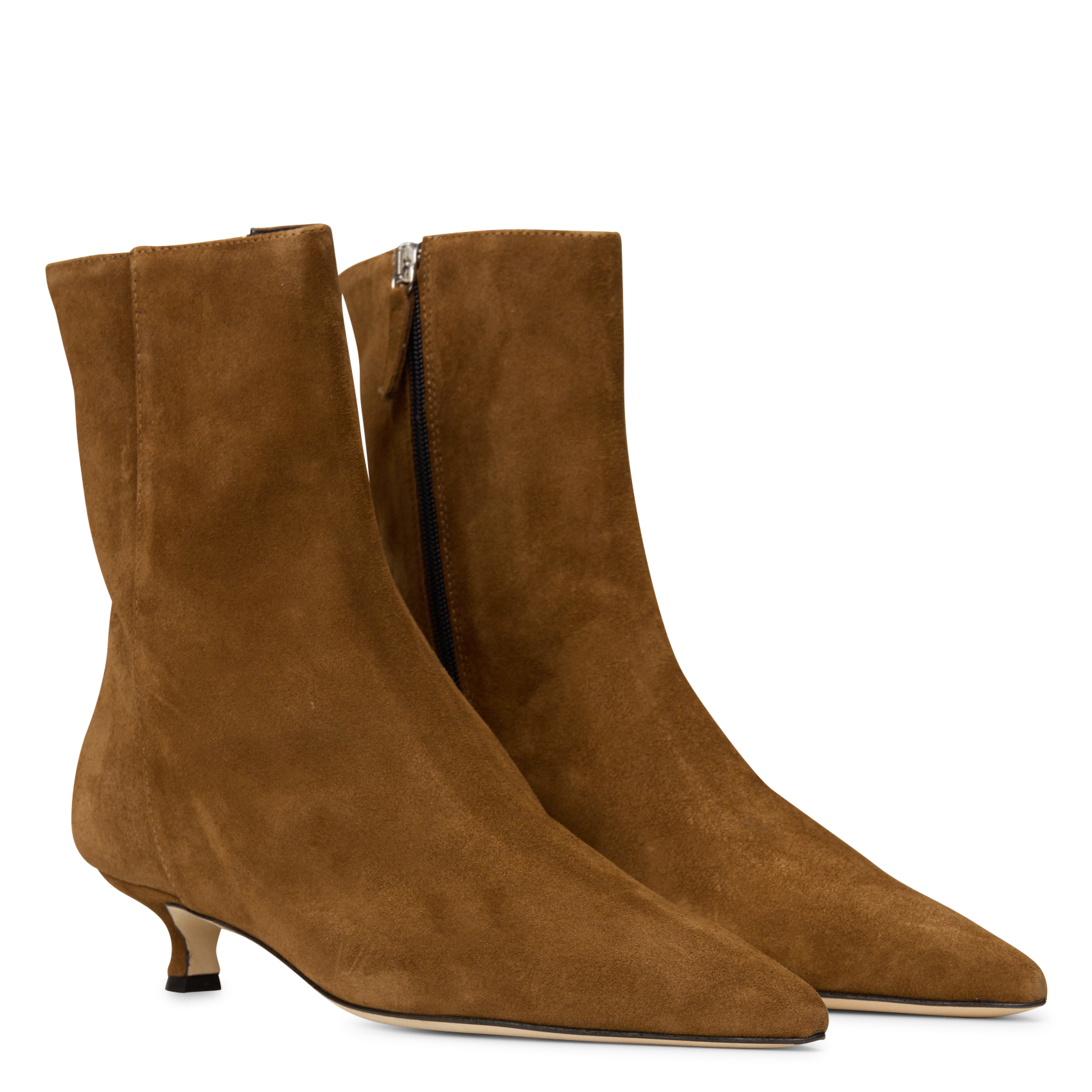 Bottines en cuir suédé ODARE Marron