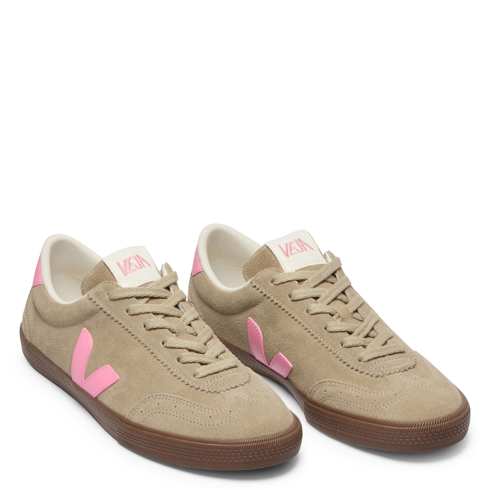 Niedrige Ledersneaker VEJA Rosa