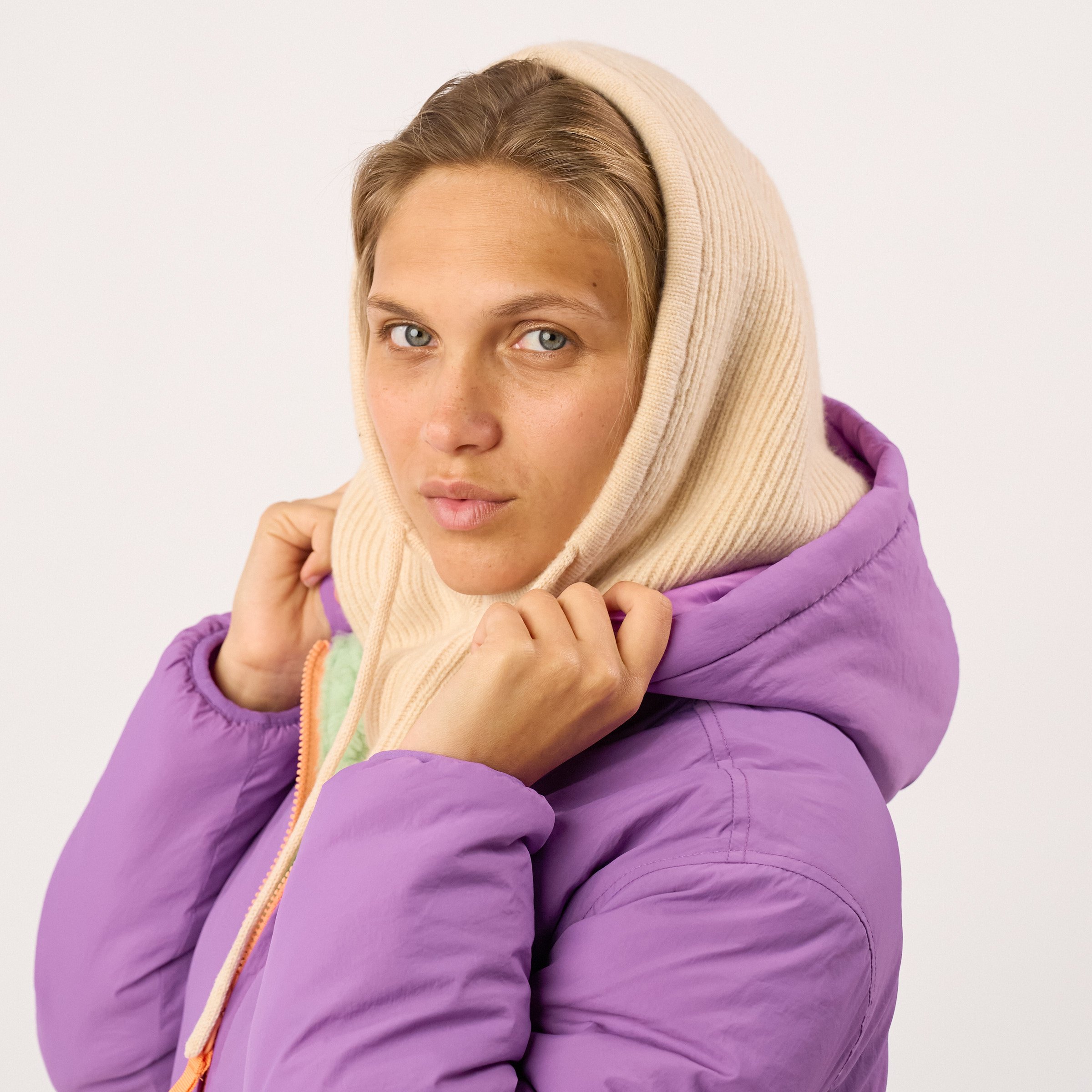 Wool balaclava BILLYBELT Beige