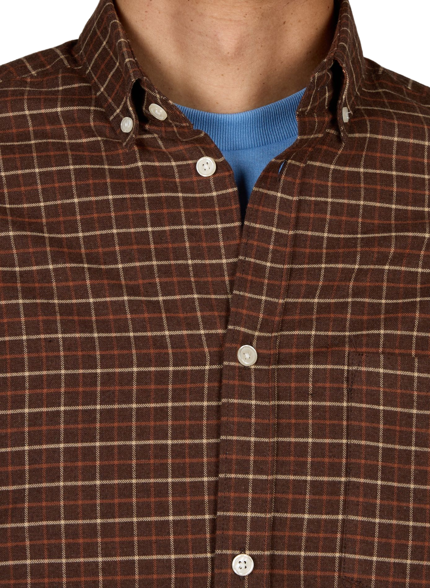 Straight-cut Iflan-D cotton polo shirt AU PRINTEMPS PARIS Brown