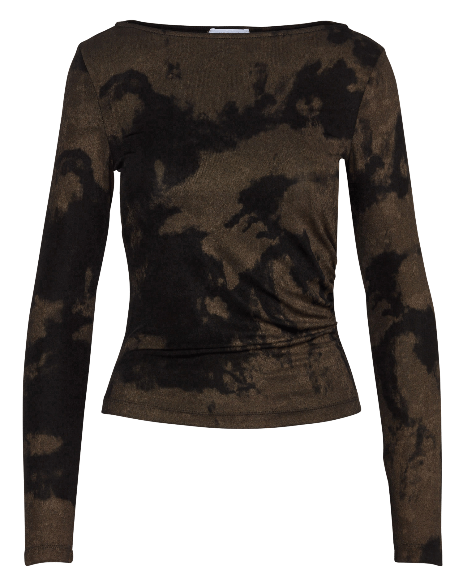 Top met boothals en print KOOKAI Bruin