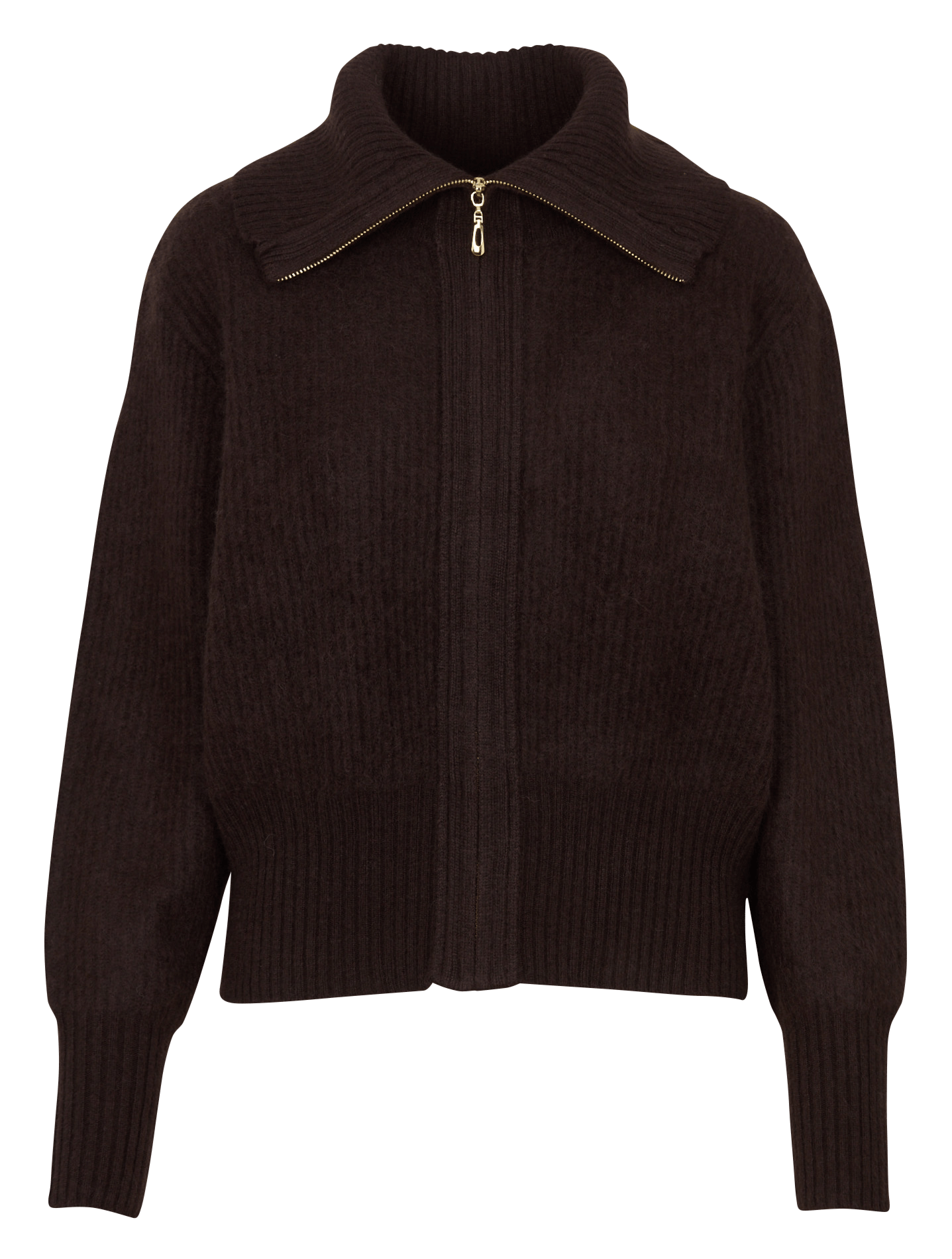 Cardigan droit en laine MAISON 123 Marron