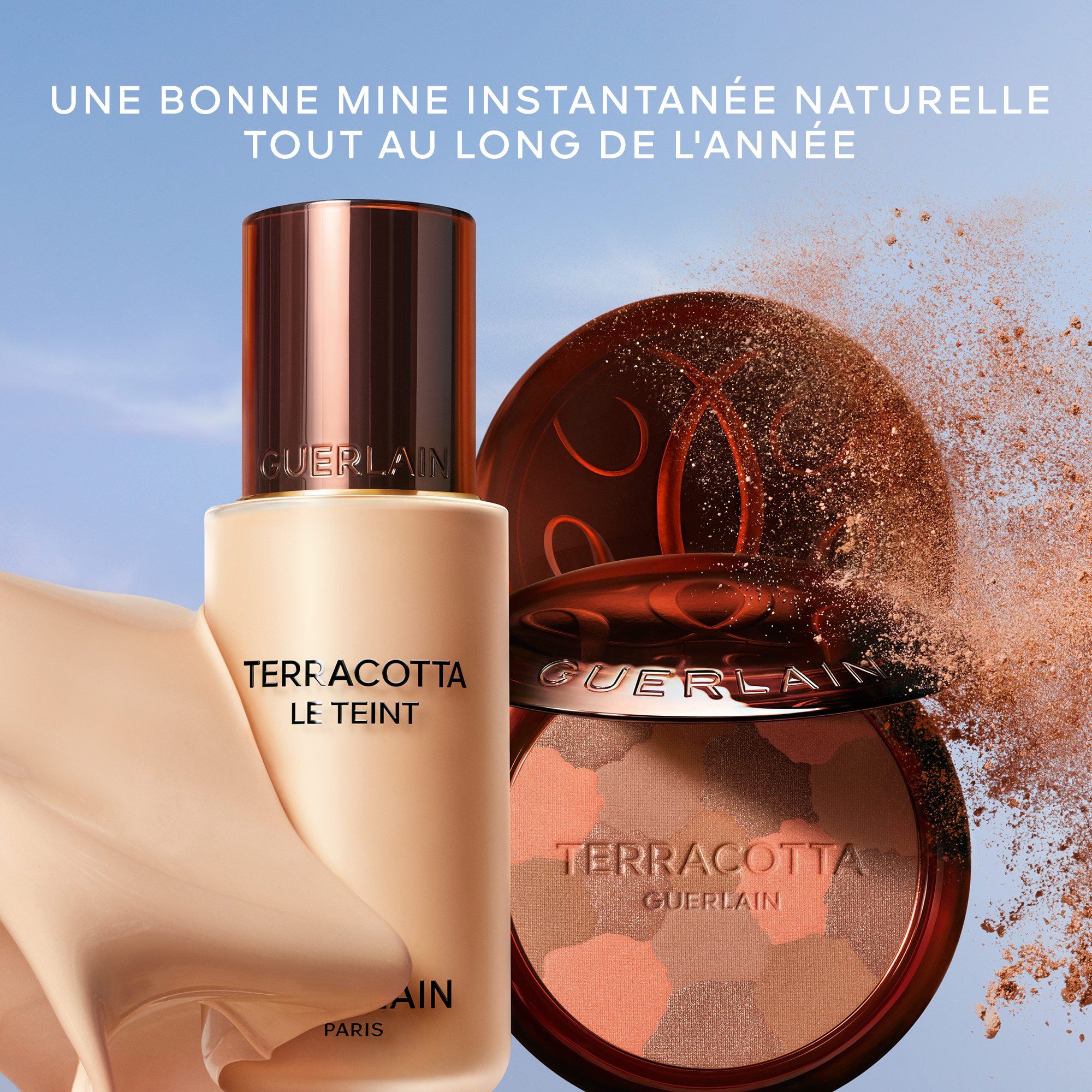 TERRACOTTA LIGHT La Poudre éclat bonne mine naturelle 96% d'ingrédients d'origine naturelle - Recharge 04 foncé rosé