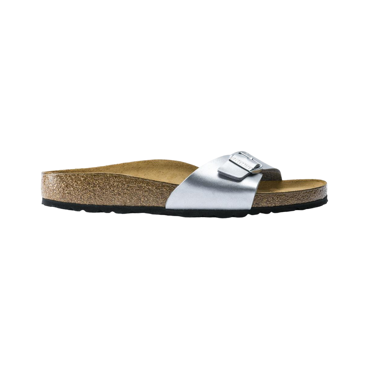 Faux leather sandals BIRKENSTOCK Silver