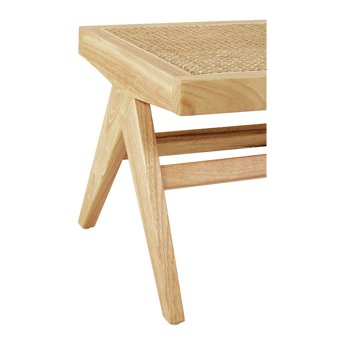 Banc mena et matelas en velours - vert de gris BLANC D'IVOIRE Vert