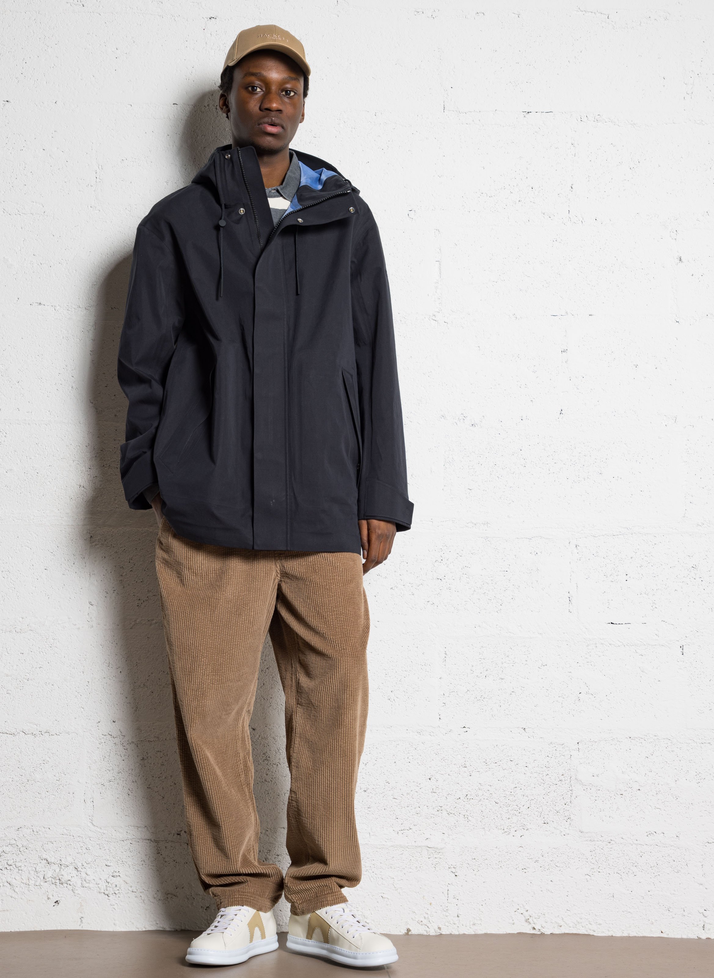 Parka à capuche en coton mélangé AIGLE Noir