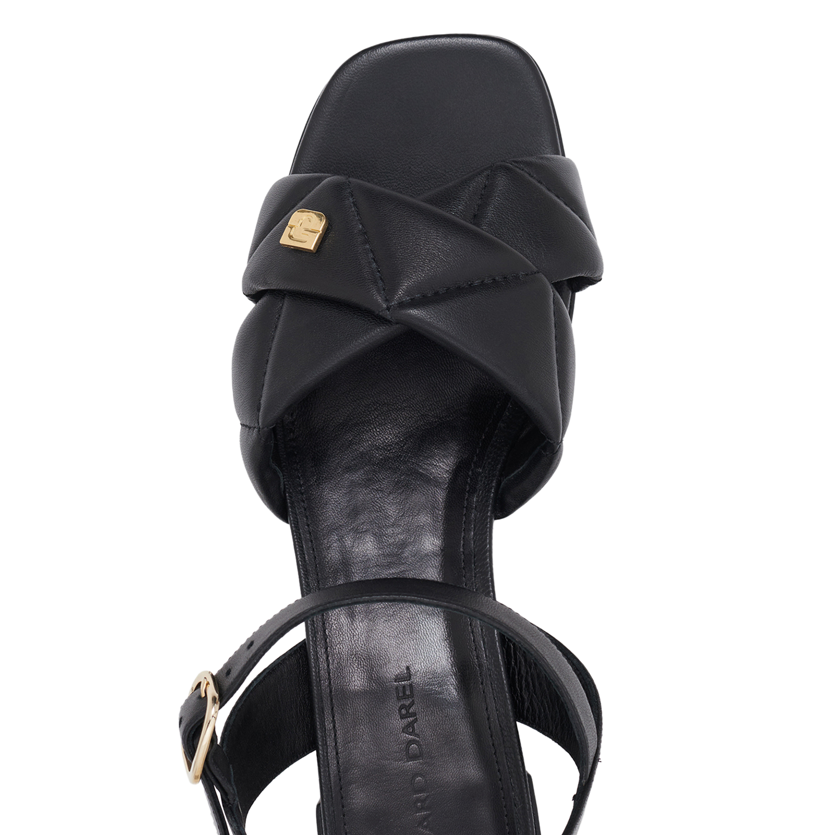 Plateau sandalen van gewatteerd leer GERARD DAREL Zwart