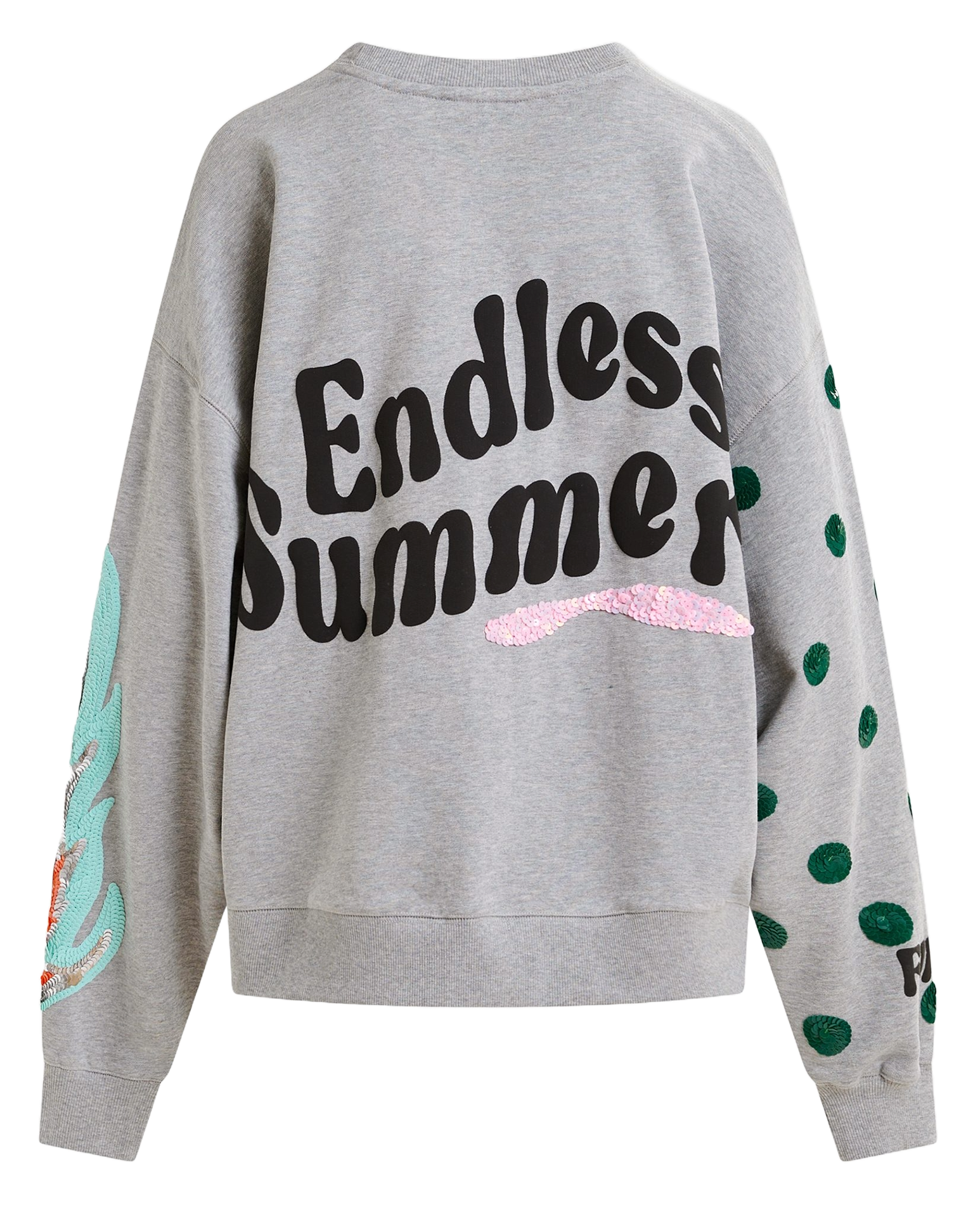 Sweat ample imprimé à broderies paillettes ESSENTIEL ANTWERP Noir