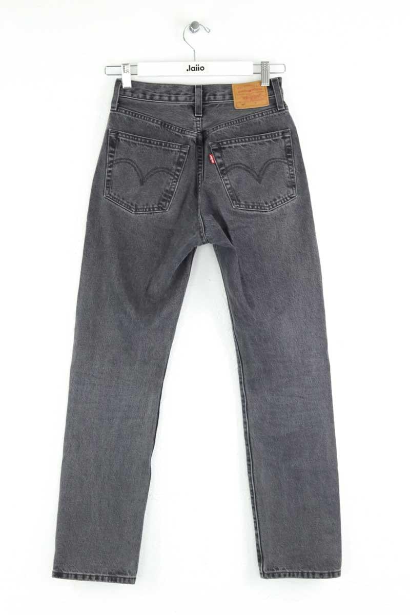 501? straight cotton jeans LEVI'S - Seconde main Grey