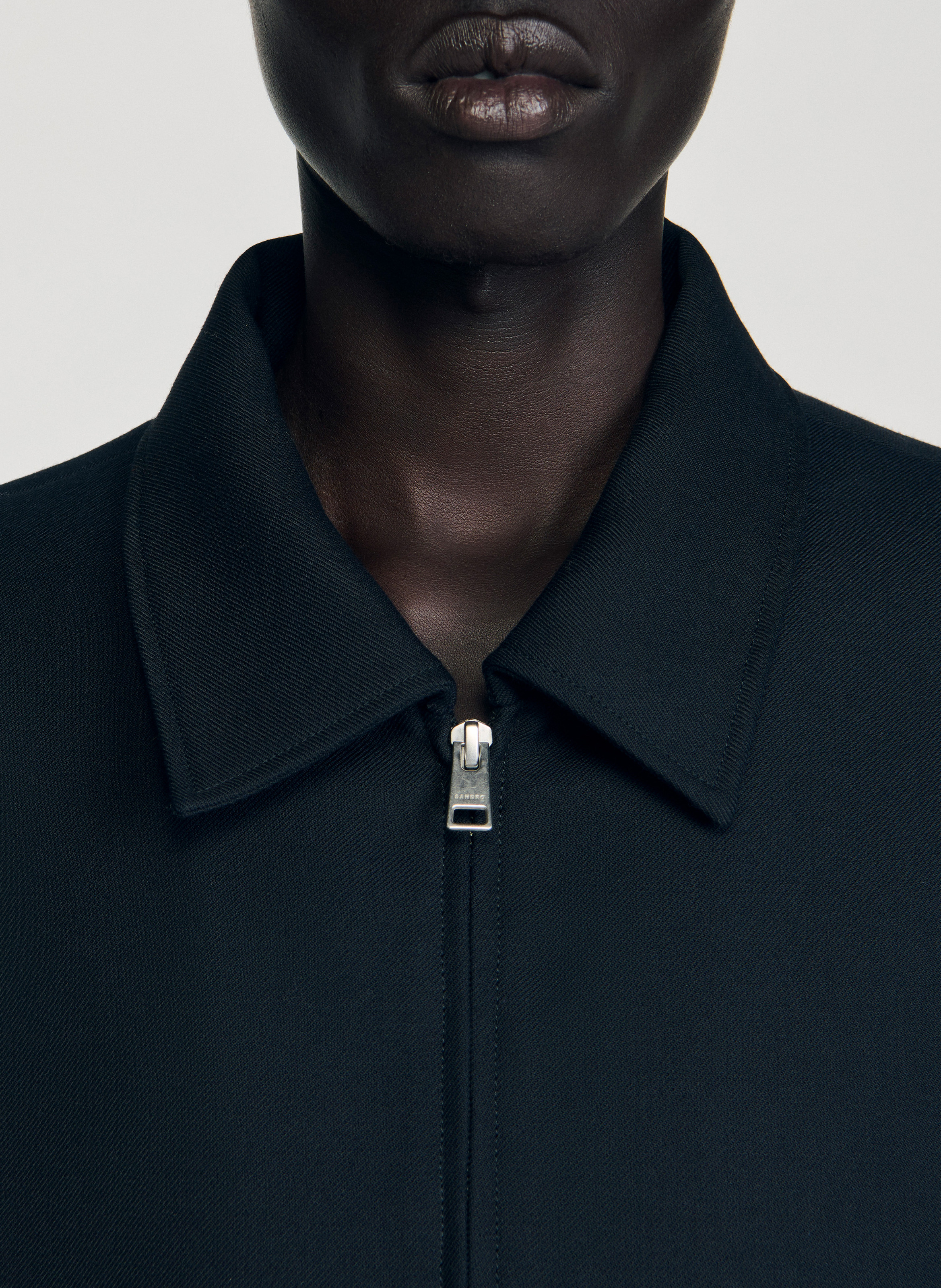 Veste droite col classique SANDRO Bleu