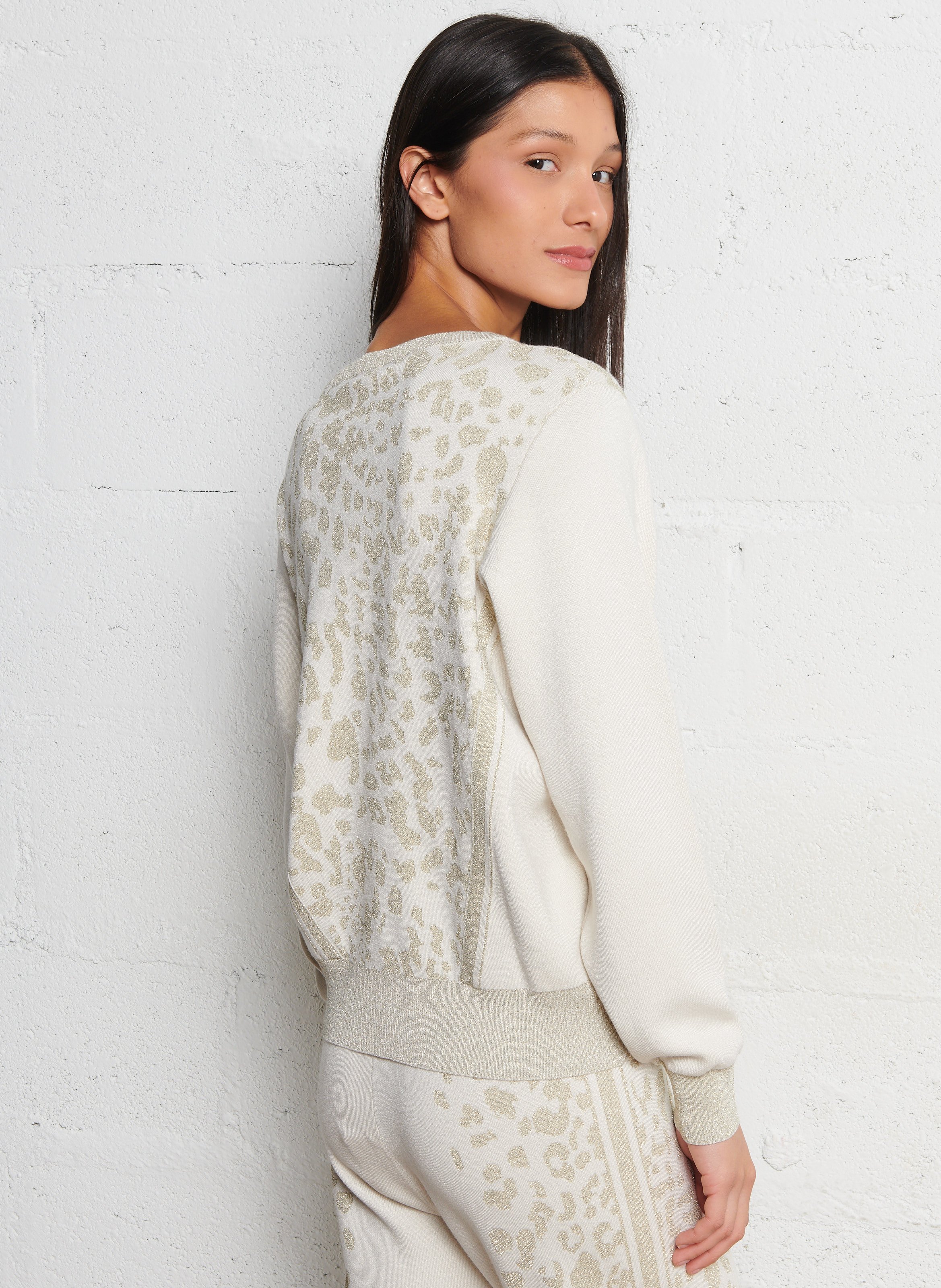 Chat - Jacquard-Pullover LIU JO Beige