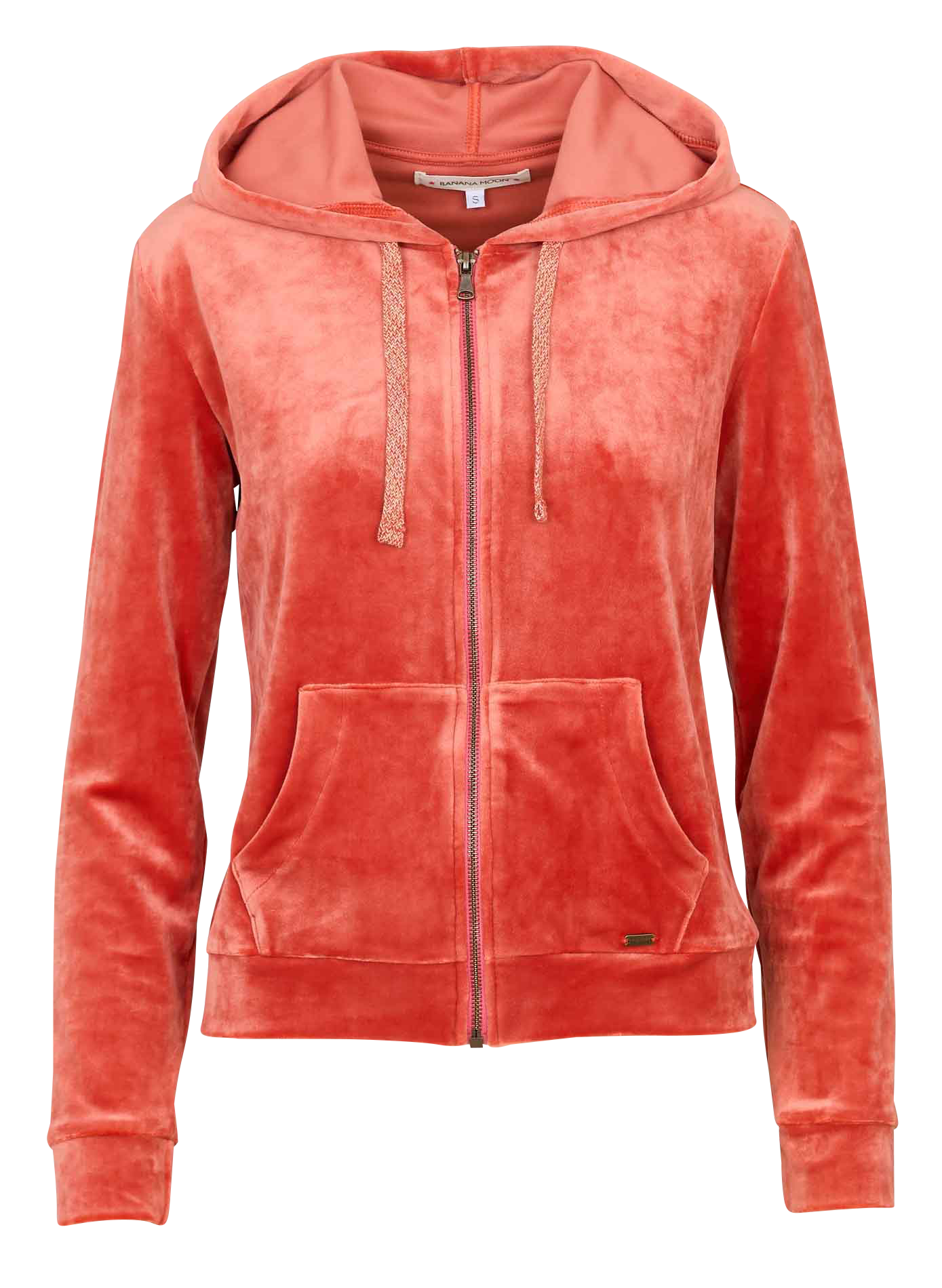 Straight velvet cardigan with hood FRESCO SEALAKE Icetea