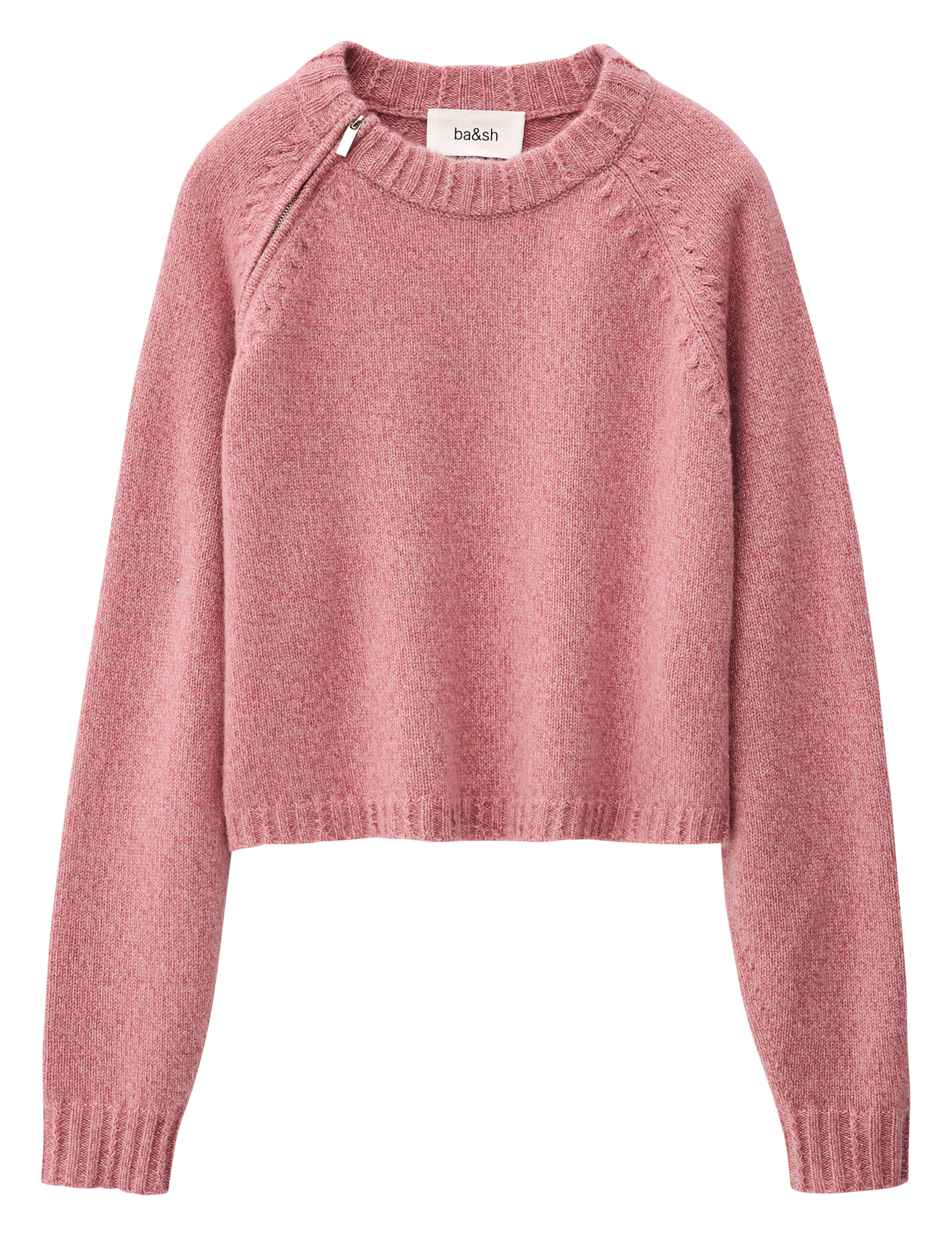 Pull col rond en cachemire  BA&SH Rose