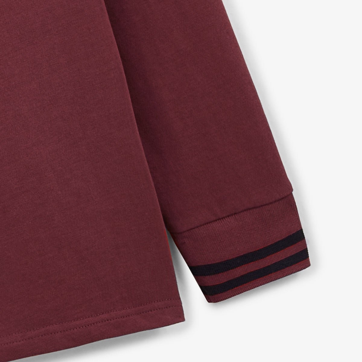 Long-sleeved rugby polo SERGE BLANCO Red