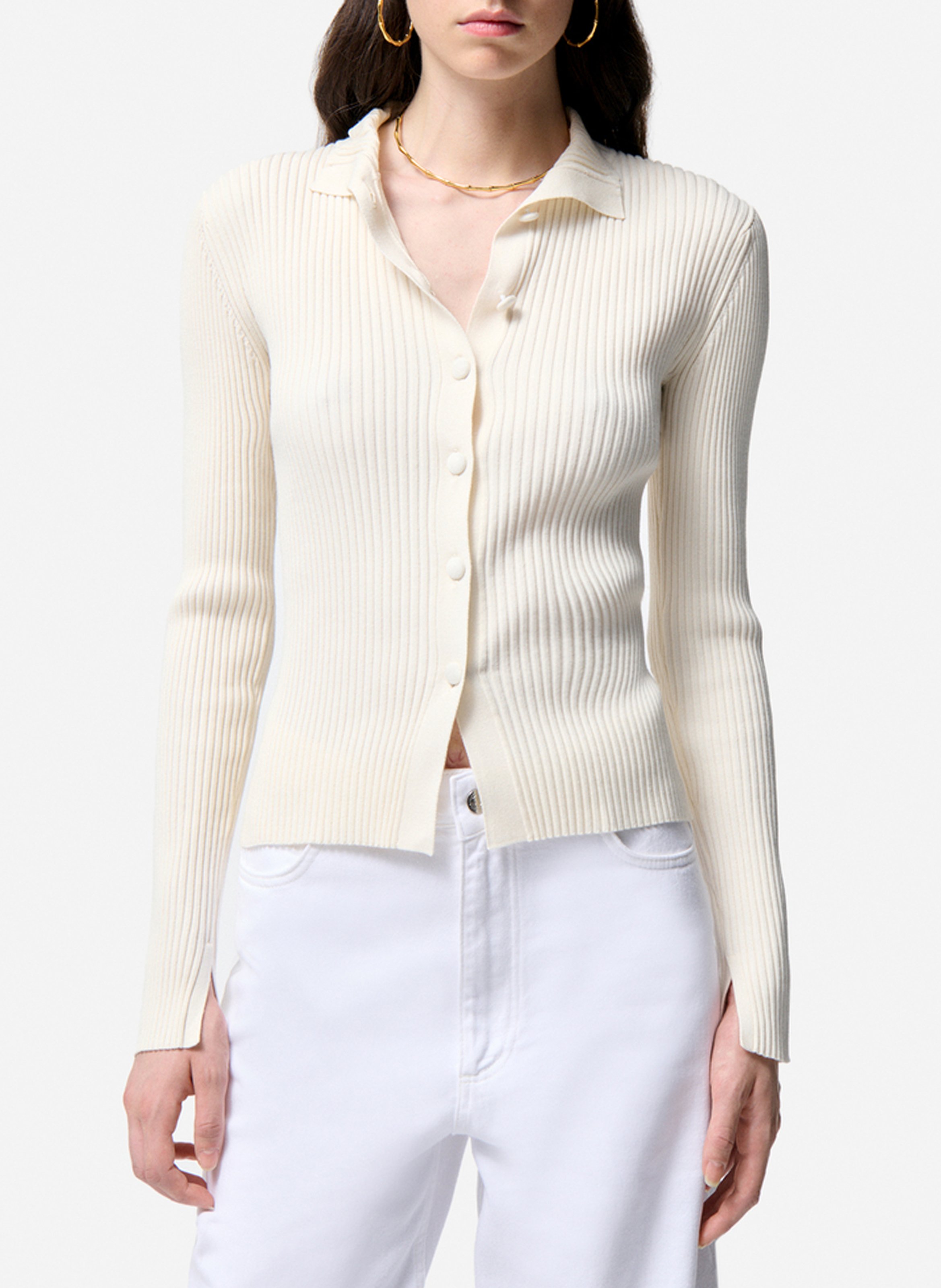 Cardigan col classique VANESSA BRUNO Beige