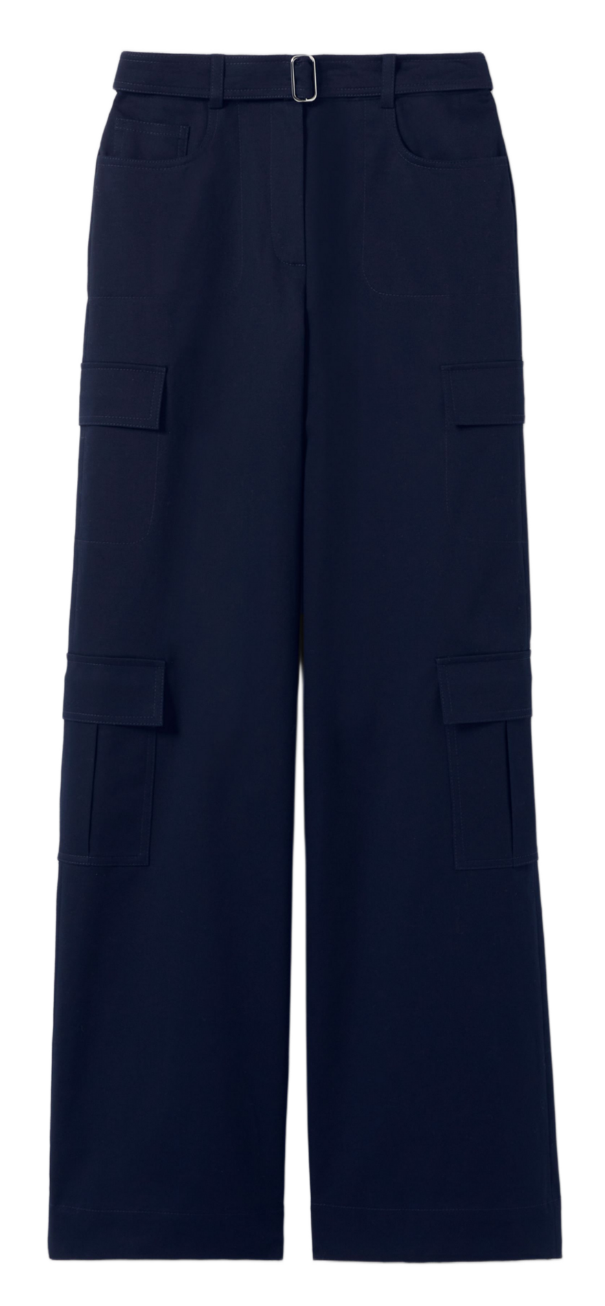 Pantalon large type cargo uni CLAUDIE PIERLOT Bleu