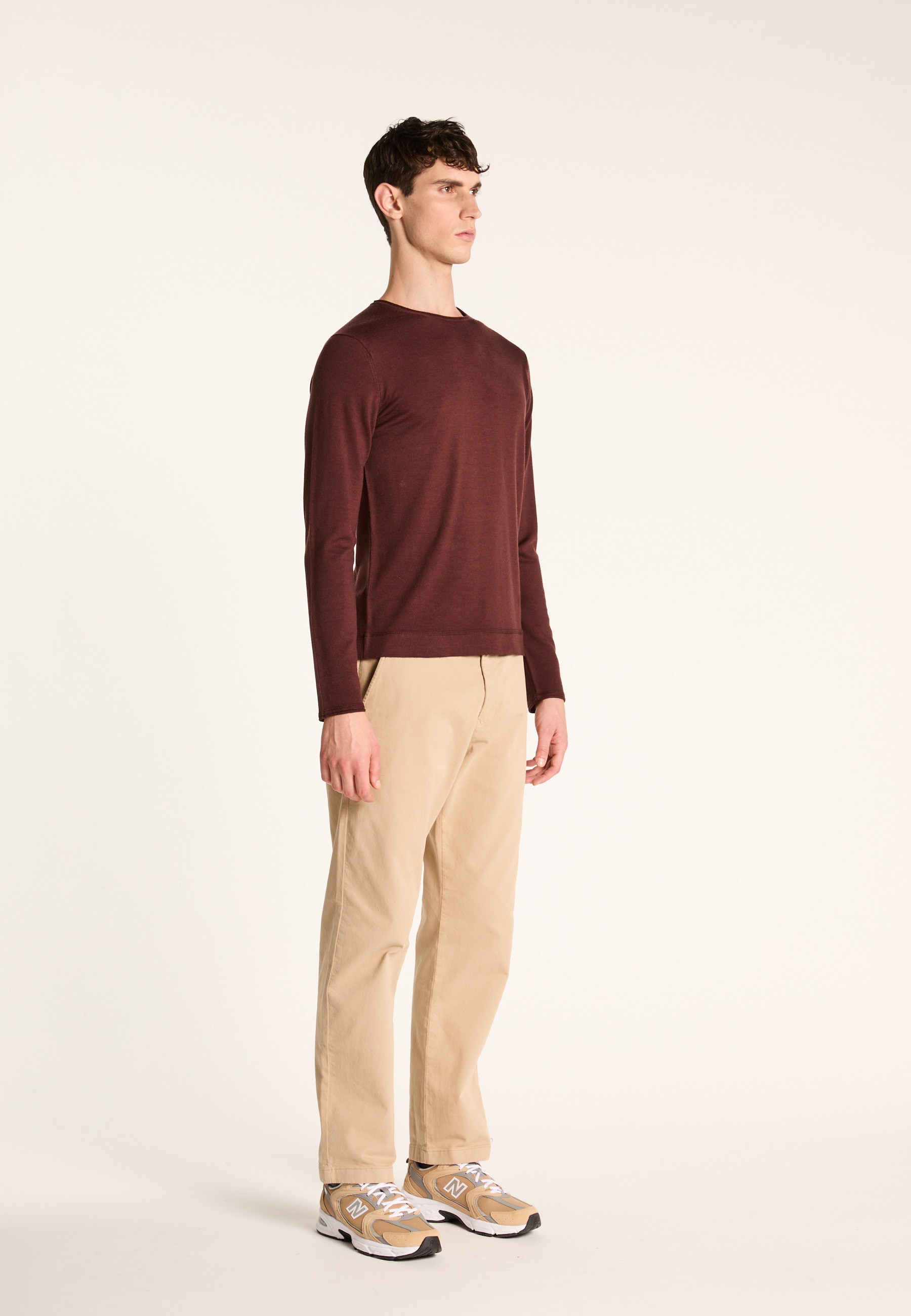Merino wool sweater MAISON MONTAGUT Brown