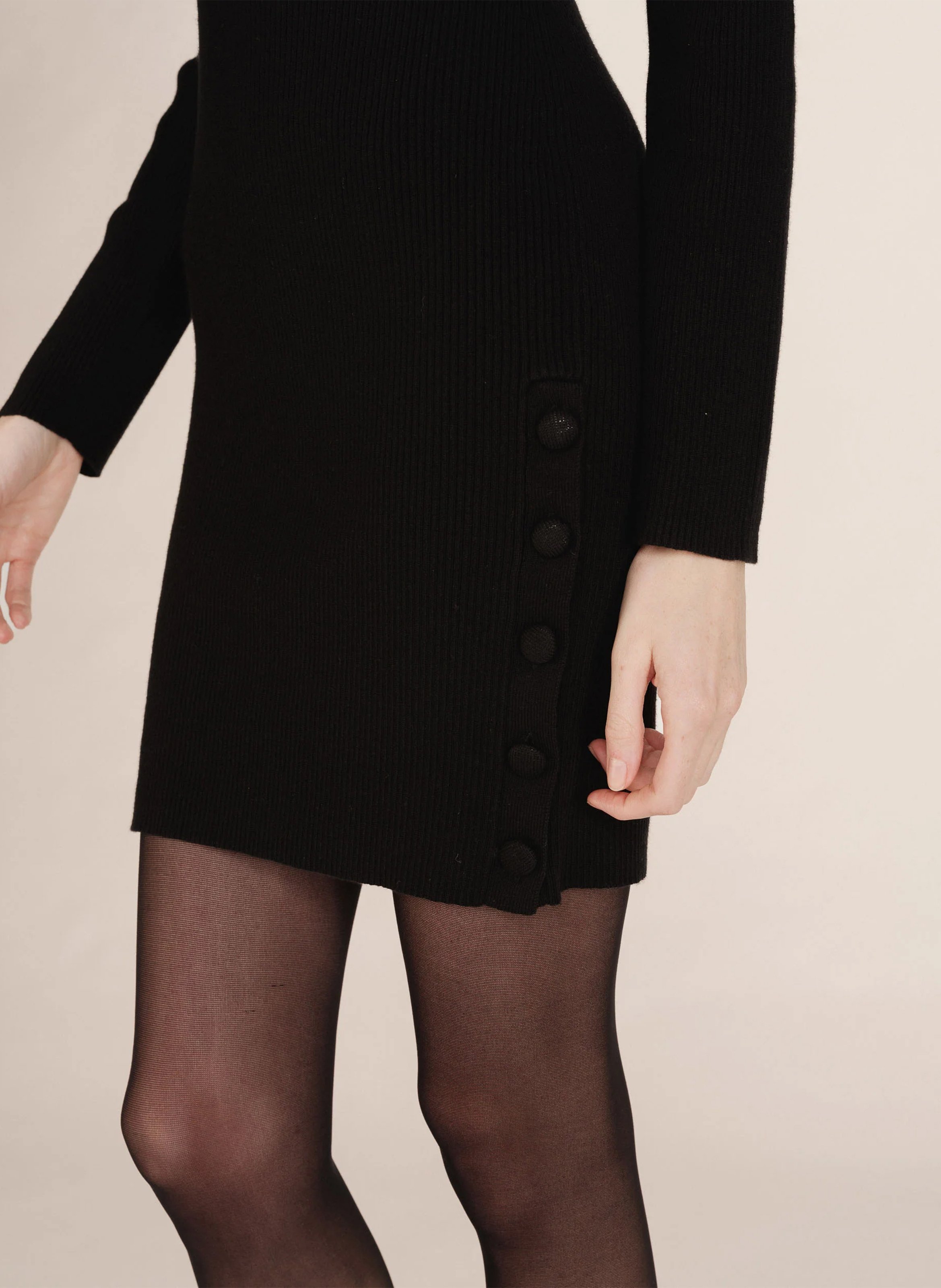 Short knit dress GRACE ET MILA Black