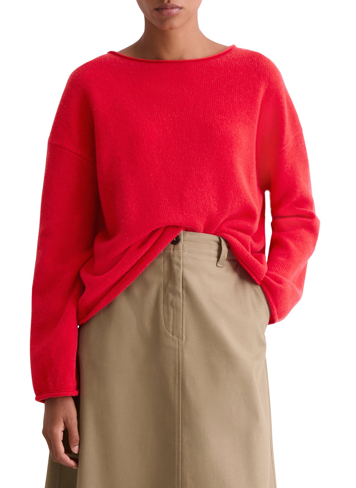 Pull col bateau en laine mélanée MARC O'POLO