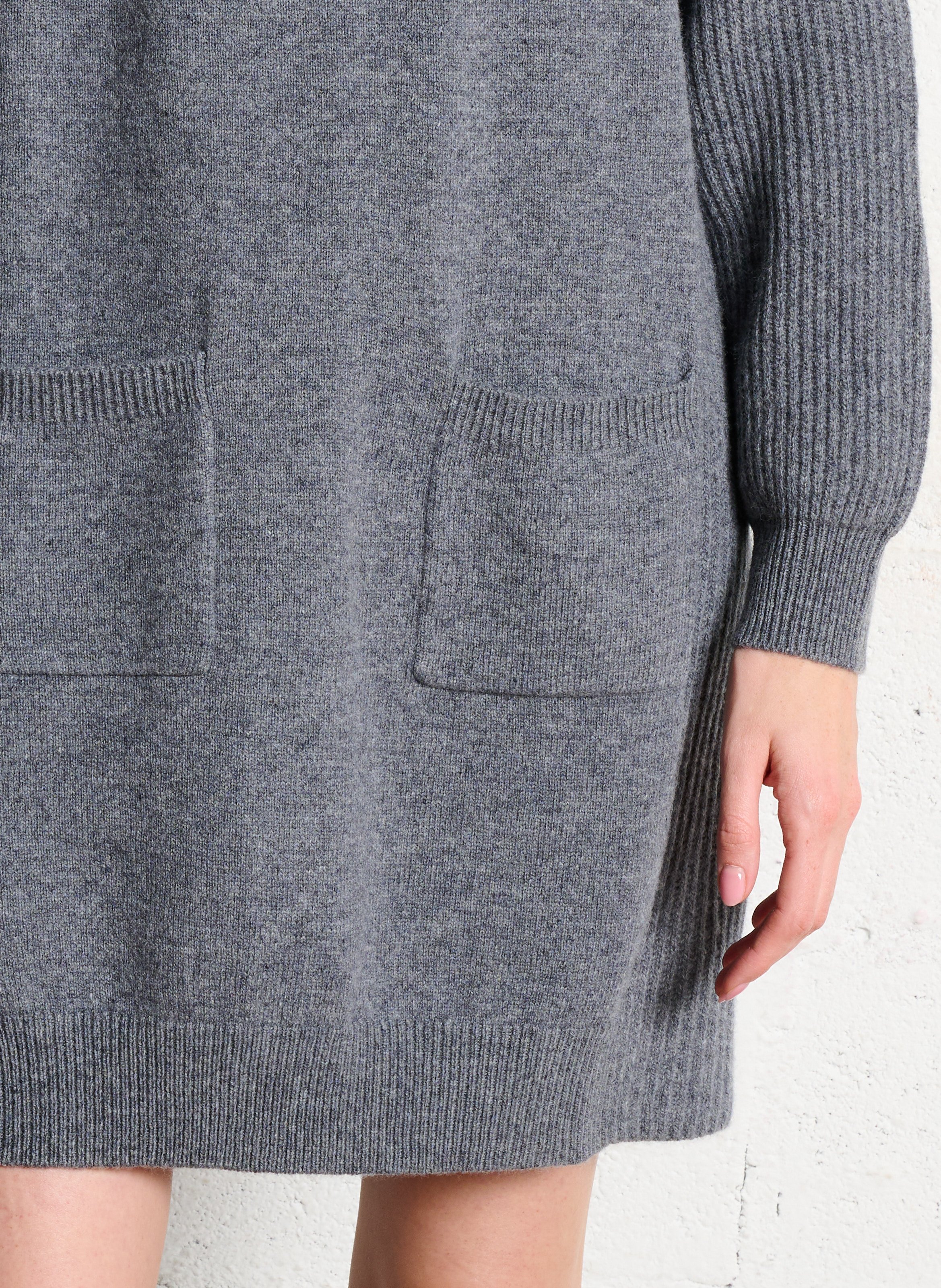 Short wool turtleneck dress LIU JO Grey