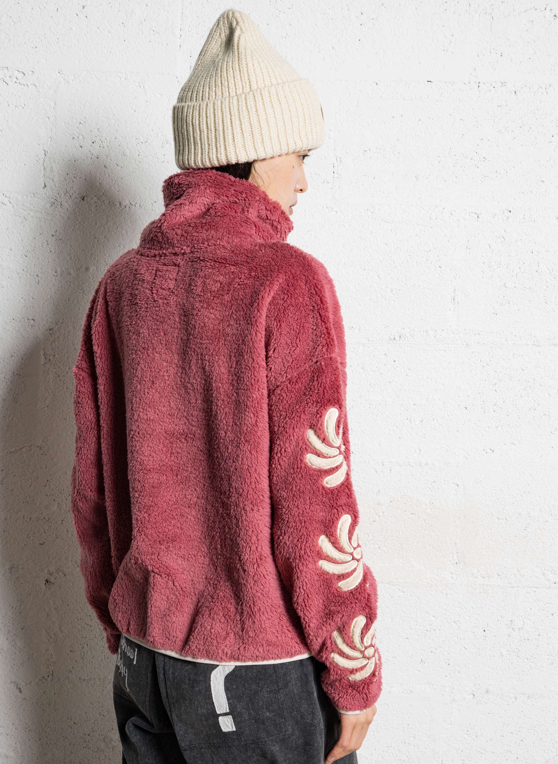 Polaire oversize col montant BILLABONG Rouge