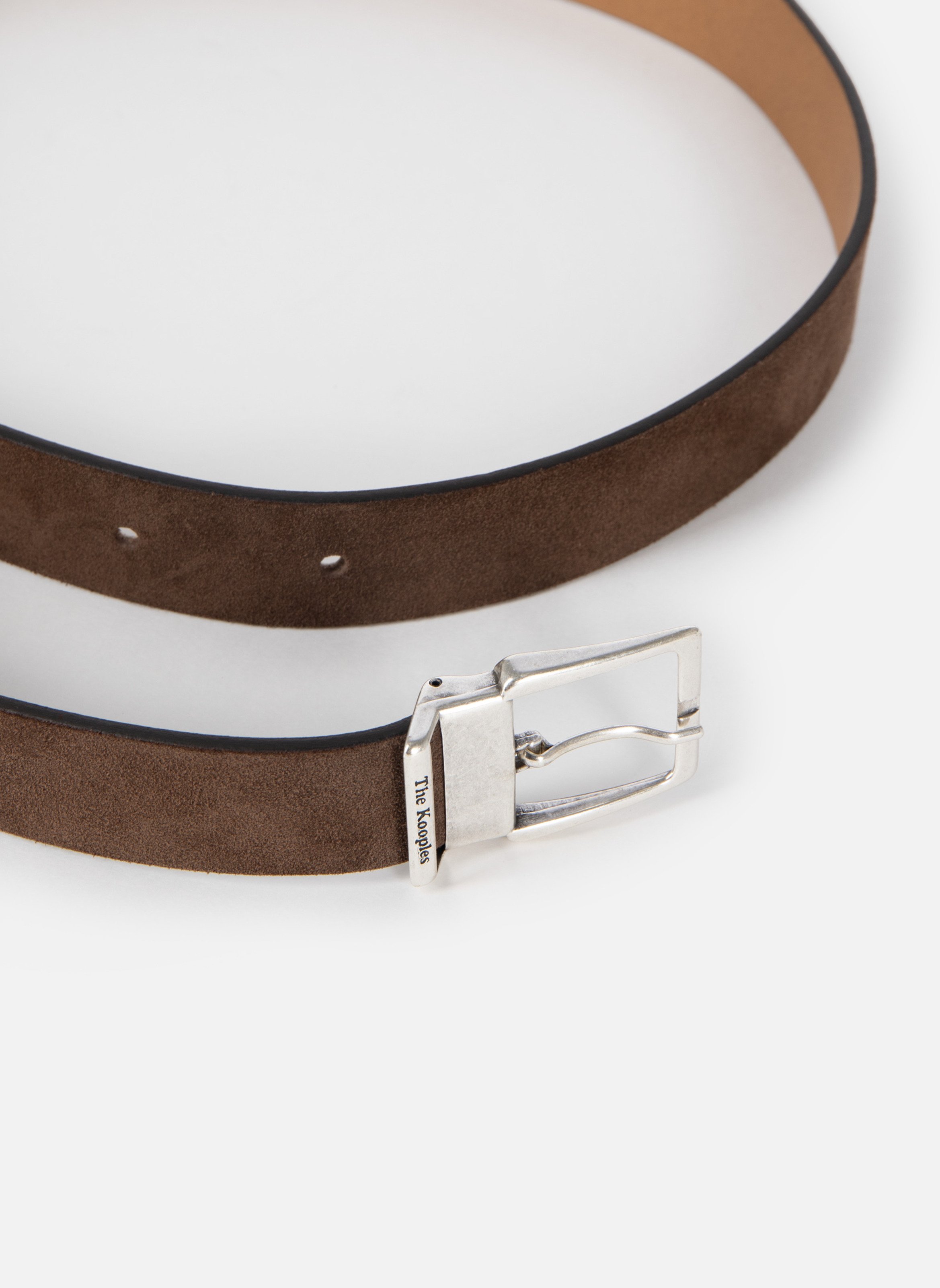 Suede belt THE KOOPLES Brown