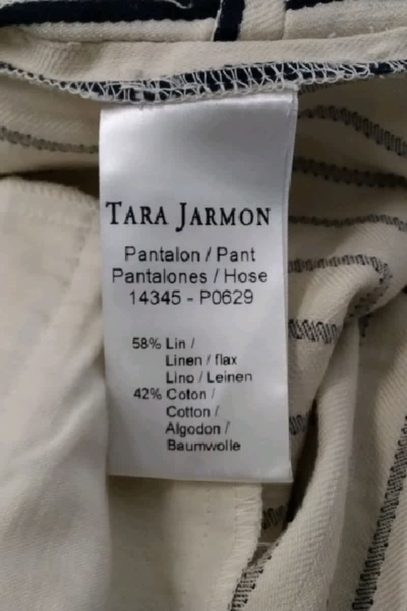 Carrot trousers TARA JARMON - Seconde Main Beige