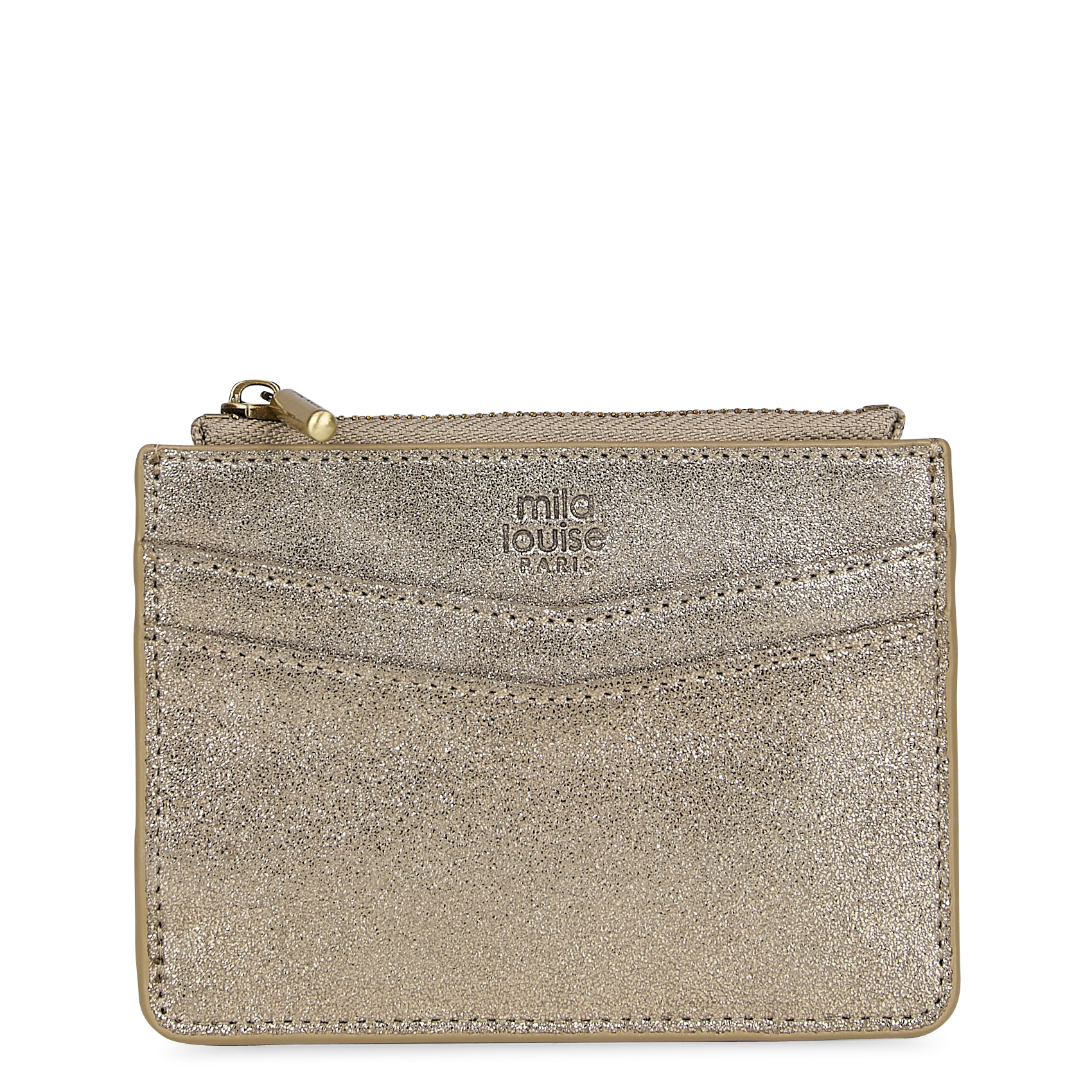 - 100% leer, - 6 kaarthoudersplitten, - 1 centrale zak, - Afmetingen: L10 x H7 cm. MILA LOUISE