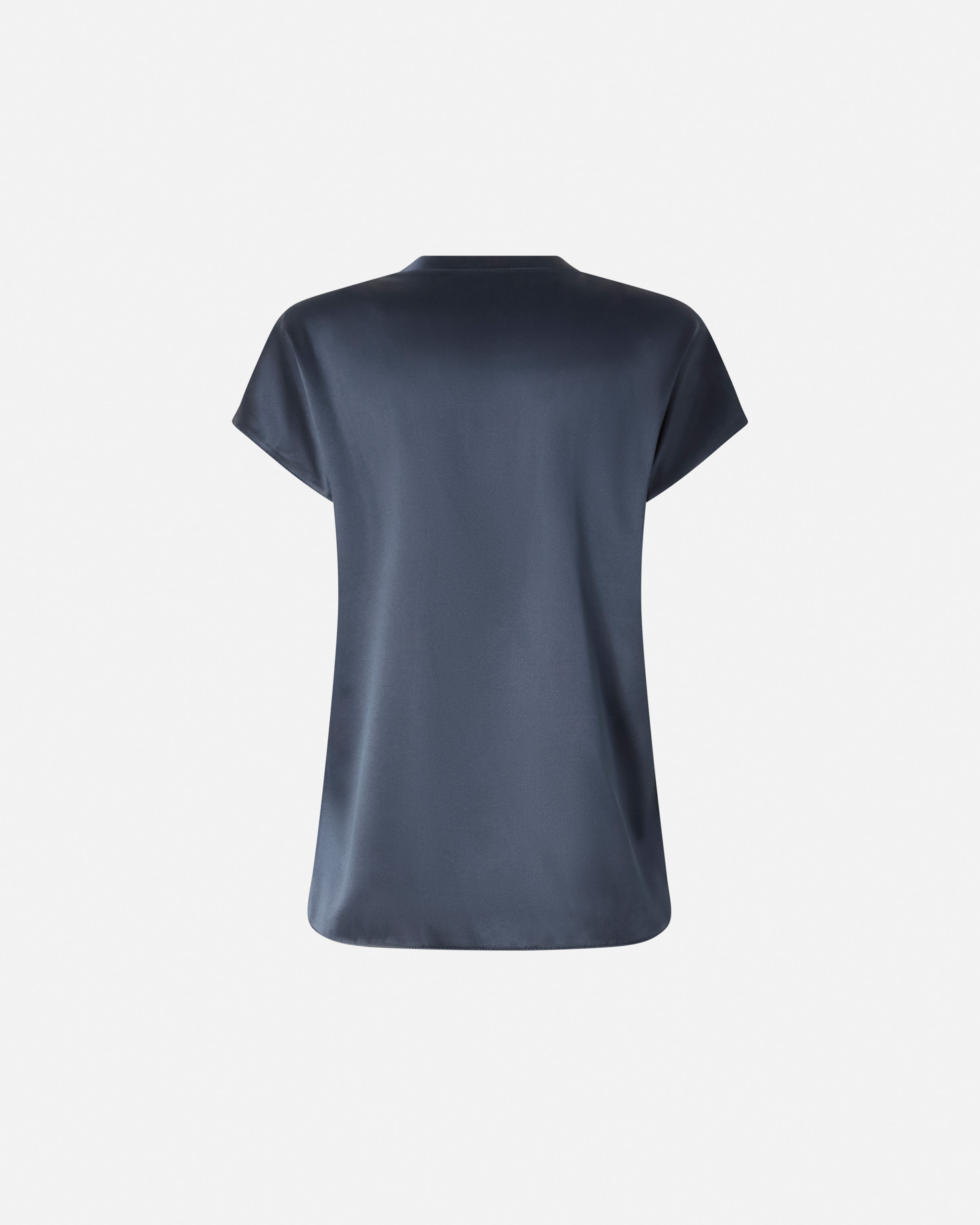Short-sleeve satin blouse PINKO Blue