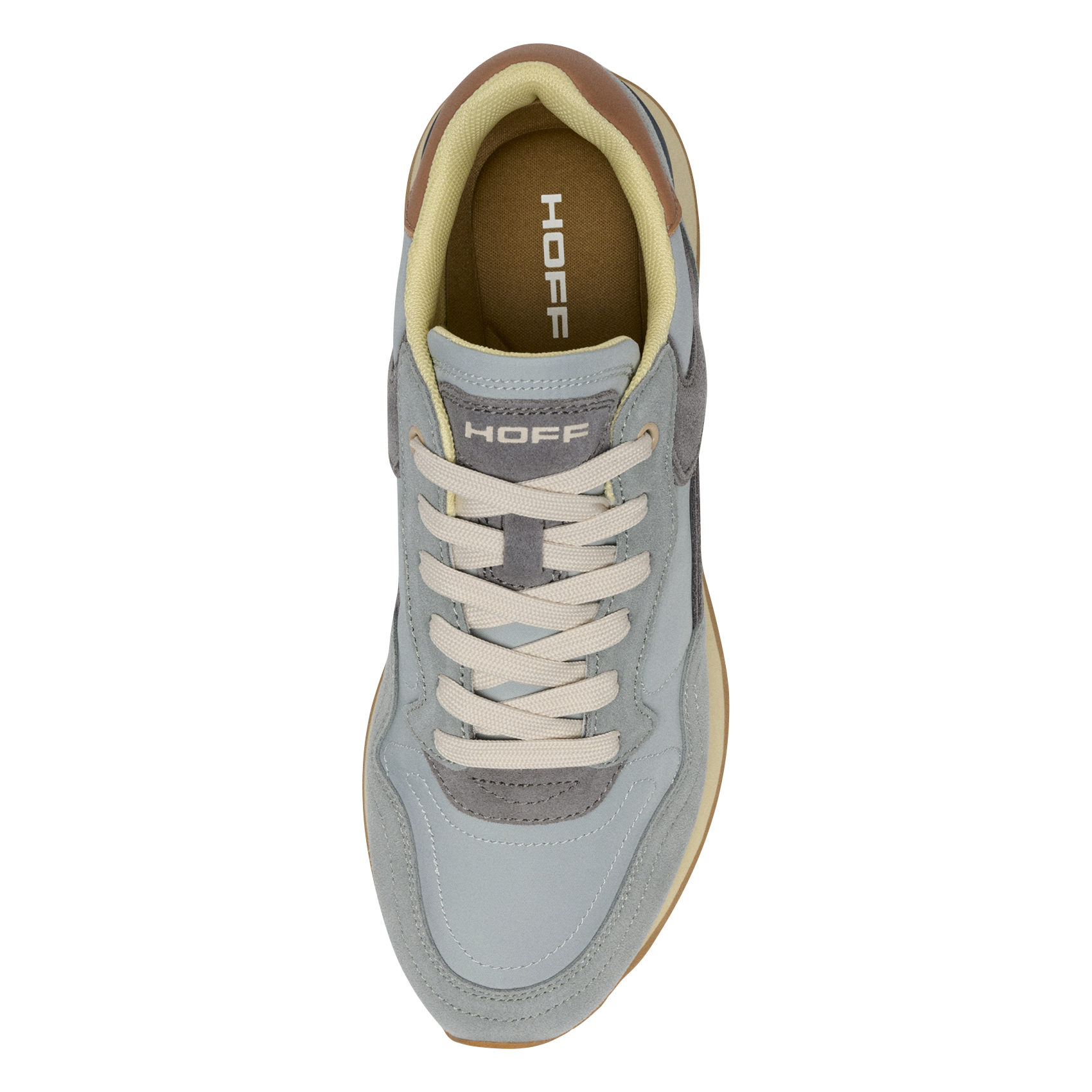 Niedrige Sneaker aus Leder-Mix HOFF Blau