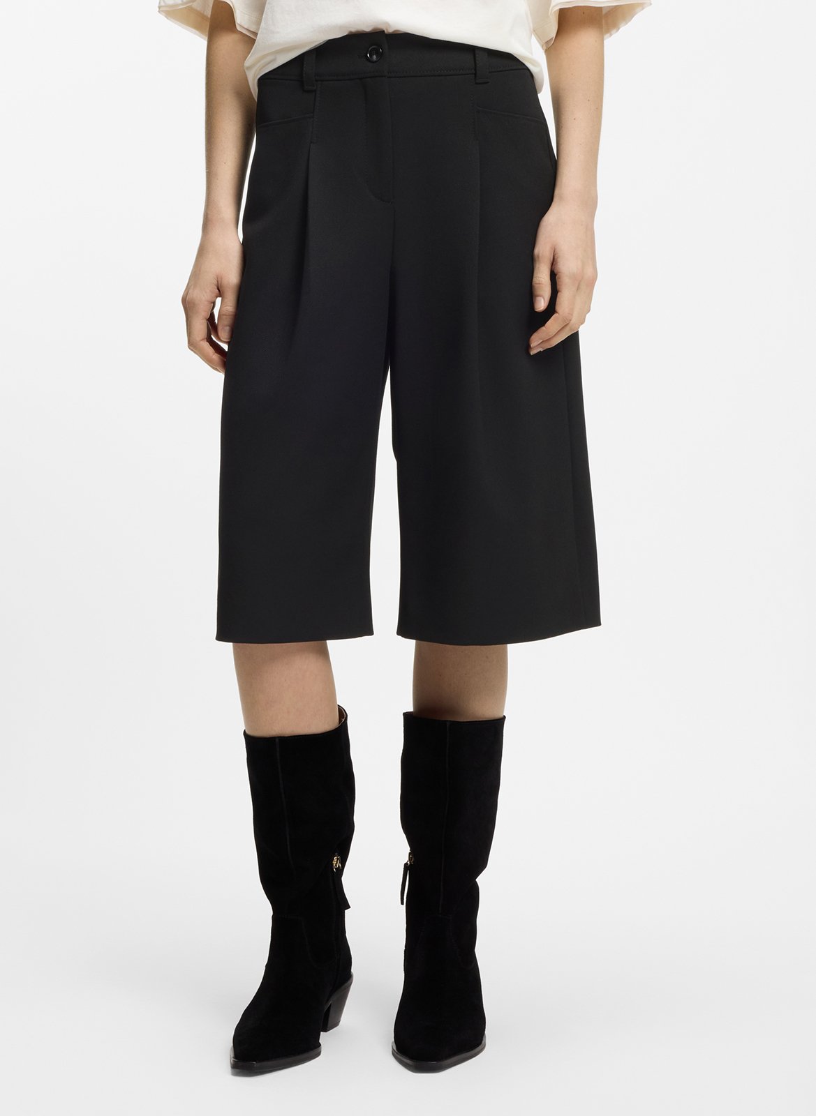 Straight Bermuda shorts BOSS Black