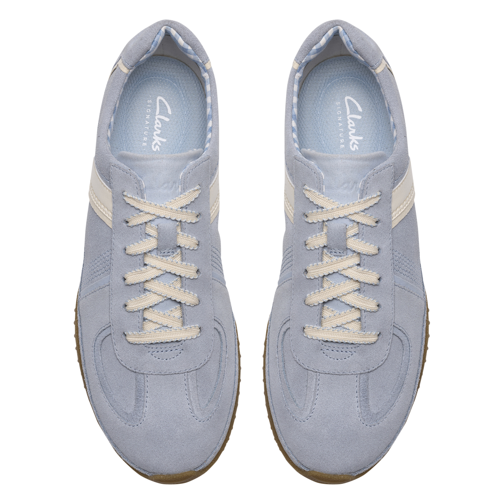 Baskets basses en cuir CLARKS Bleu