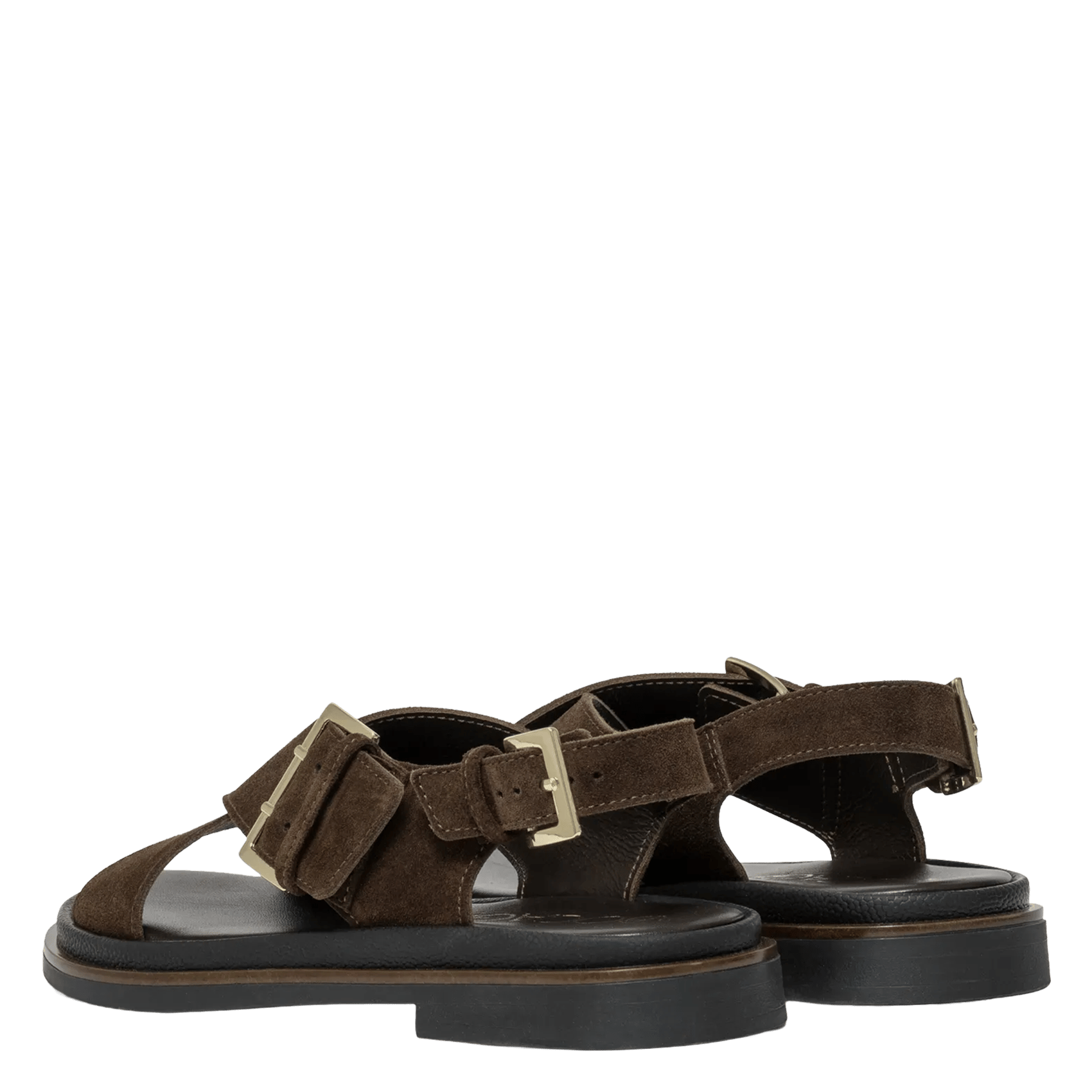 Leren sandalen BOCAGE Bruin