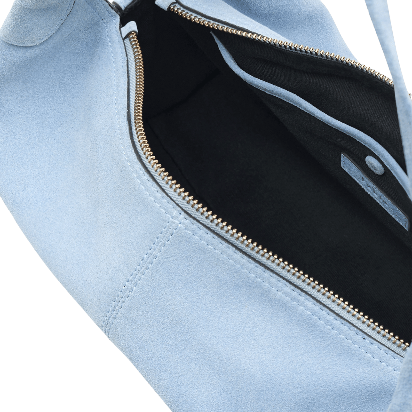 A-line leather skirt PABLO Blue