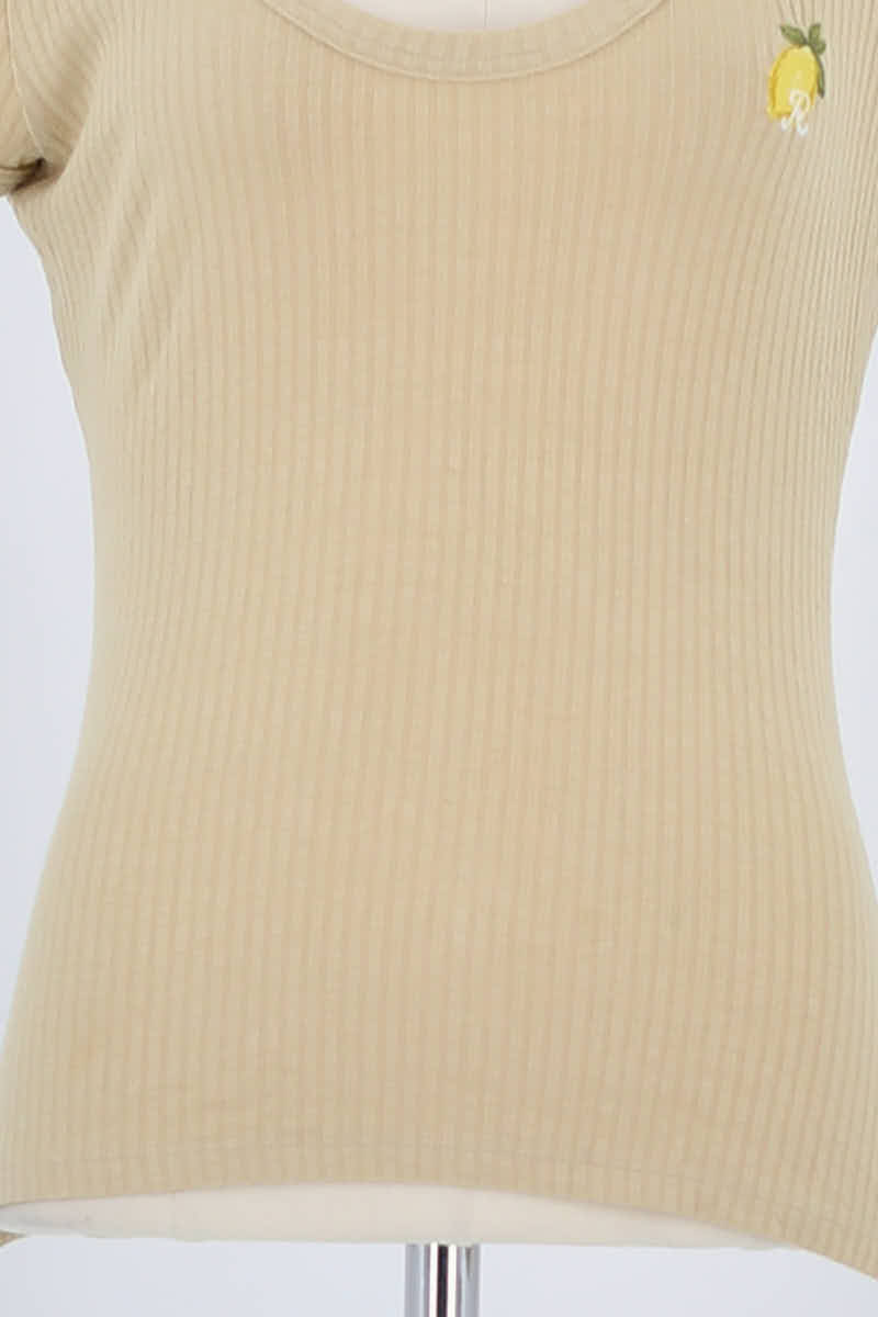 T-shirt ROUJE - Seconde Main Beige