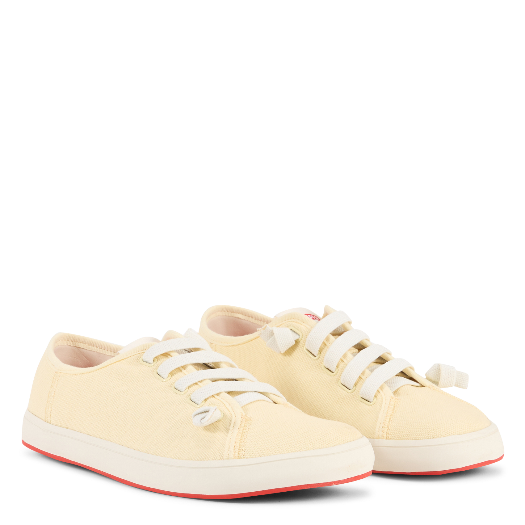 Niedrige Sneakers aus recycelter Baumwolle CAMPER Gelb