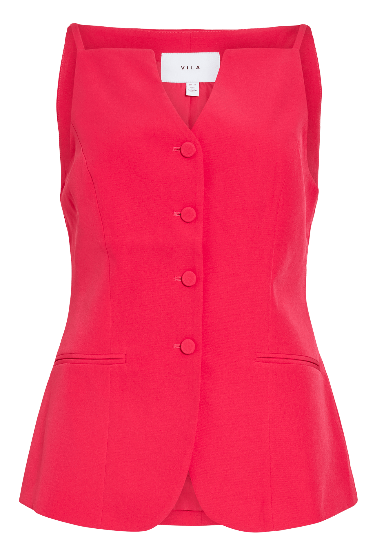 Top recto cuadrado VILA Rosa