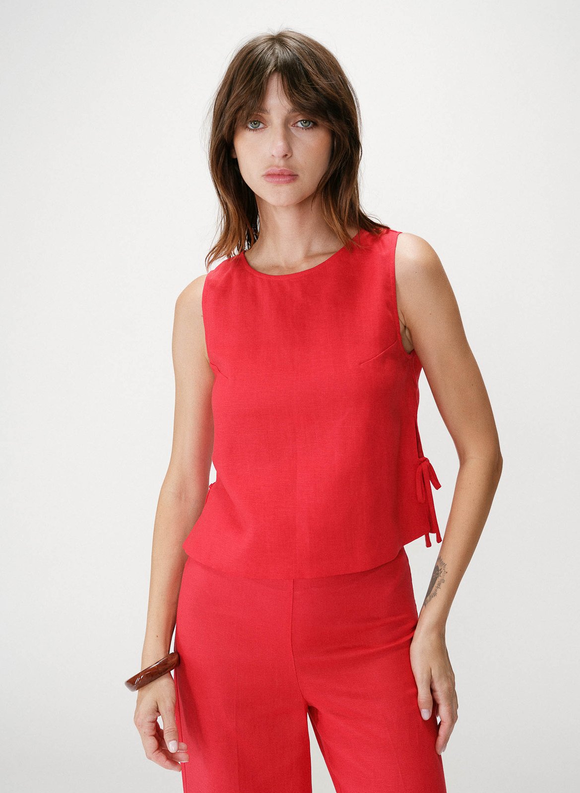 Rundhals-Top GRACE ET MILA Rot