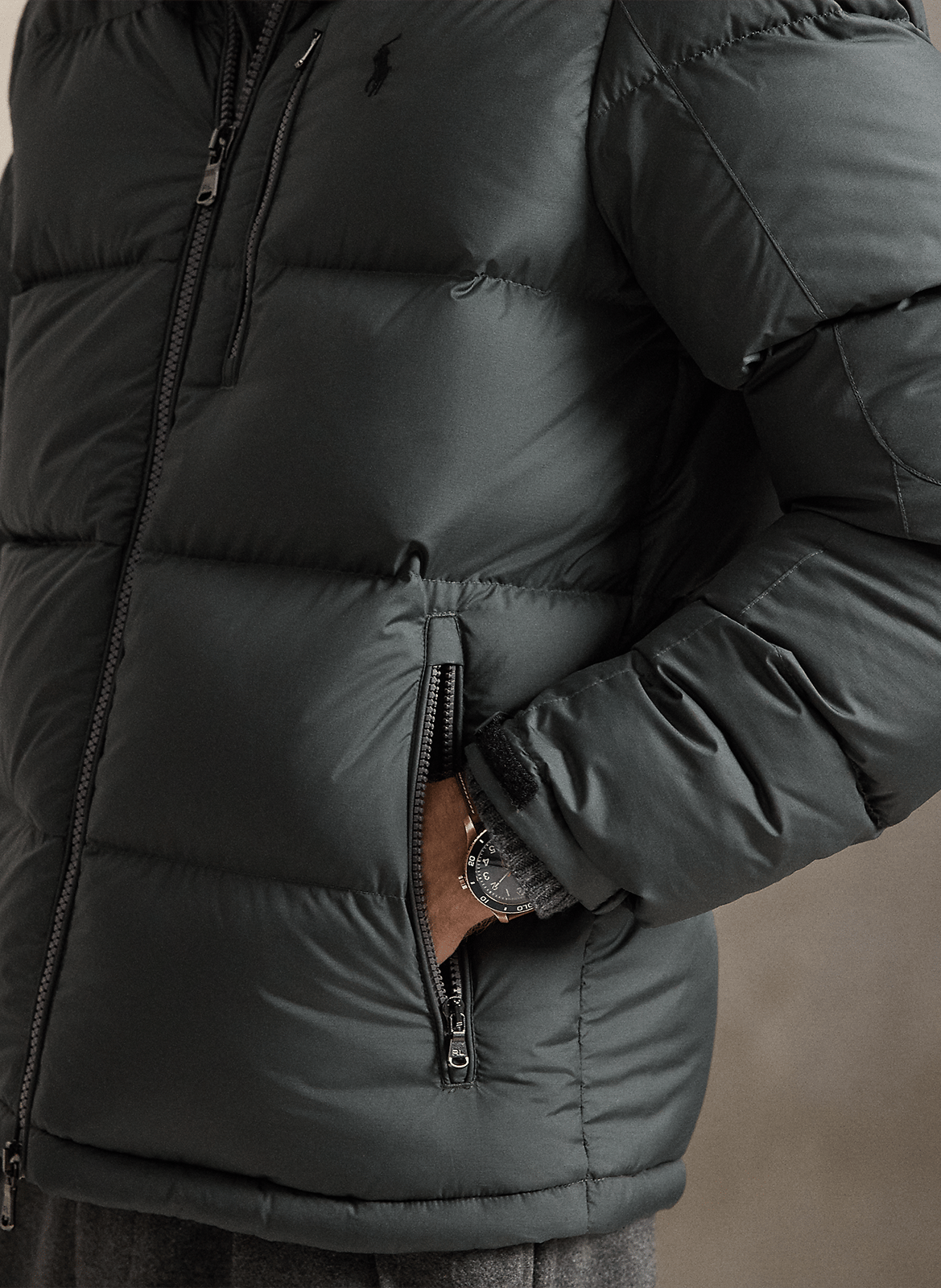 Daunenjacke mit Stehkragen POLO RALPH LAUREN Grau