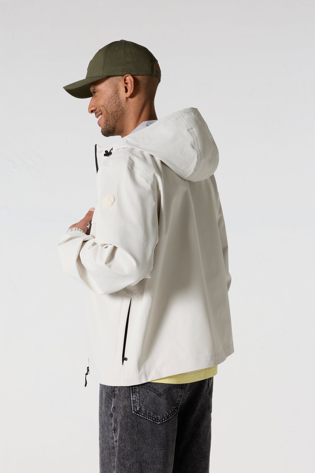 Hooded raincoat JOTT White