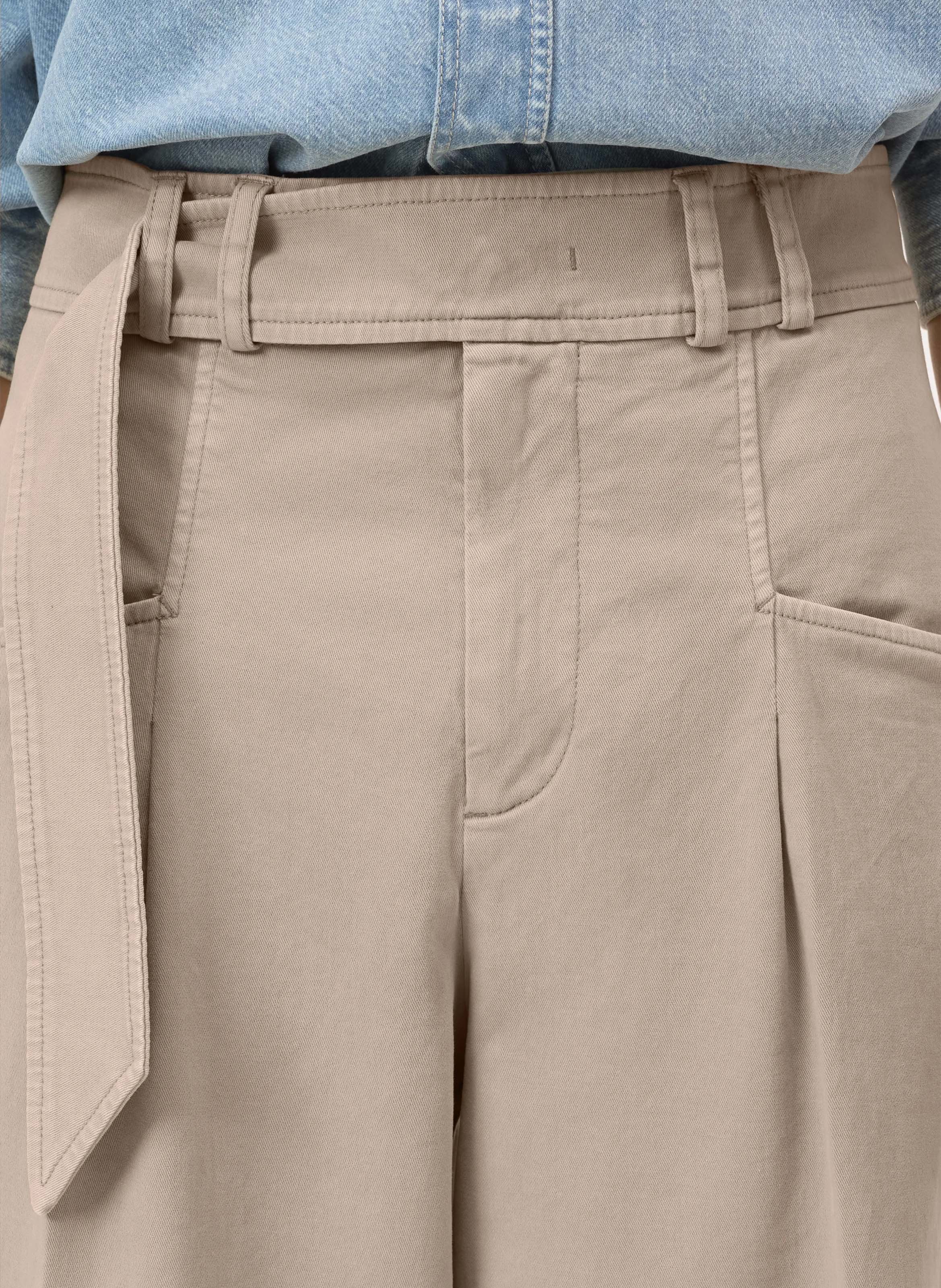 Pantalon large en coton bio mélangé CLOSED Beige