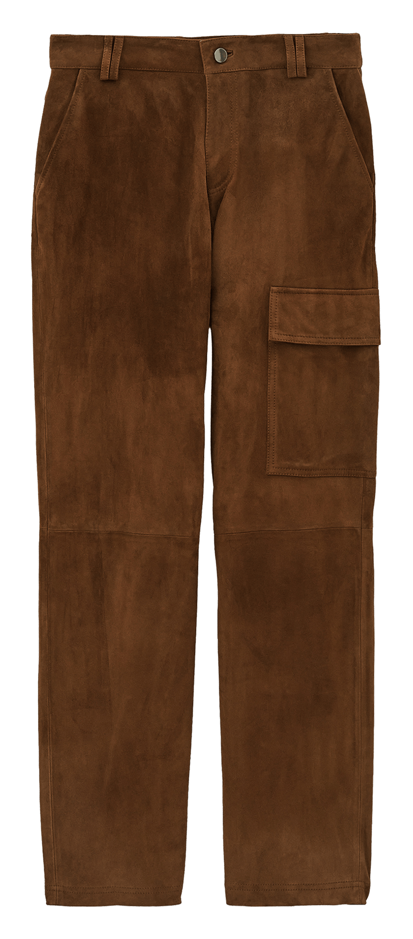 Slimfit-Wildlederhose BA&SH Braun