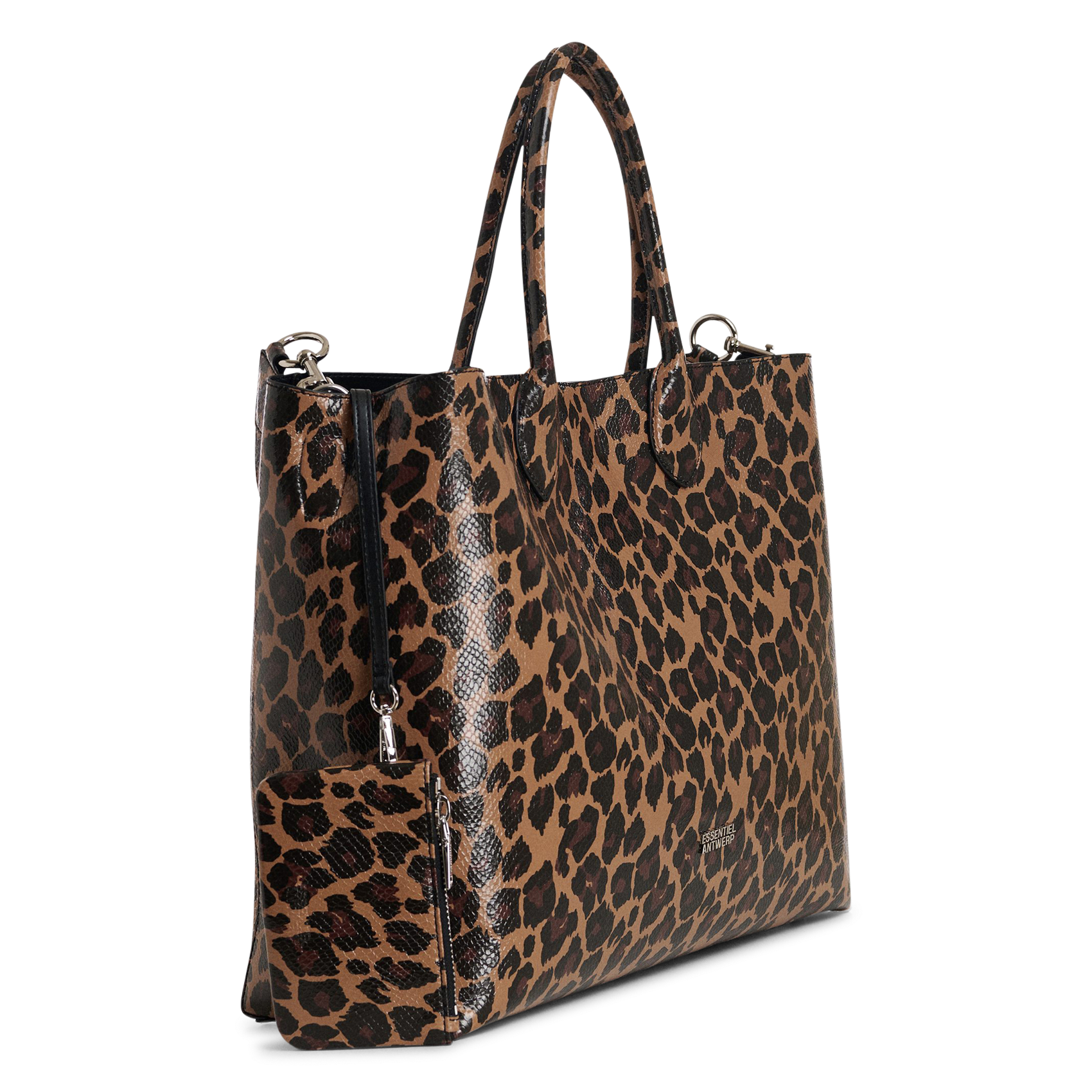 Sac cabas à carreaux ESSENTIEL ANTWERP Noir